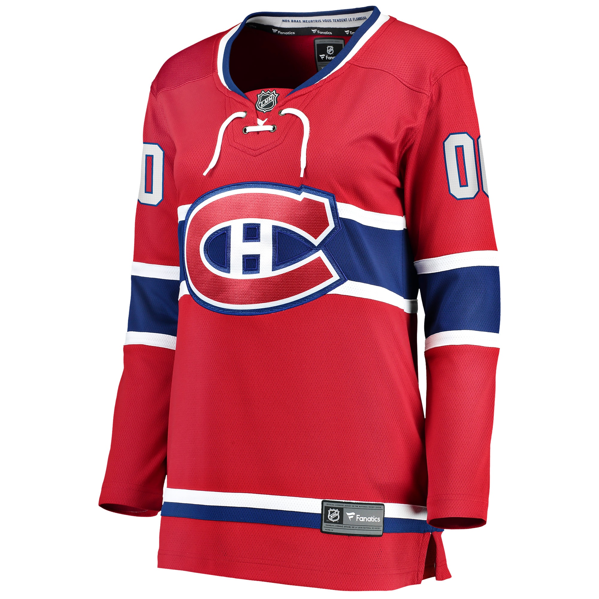 Montreal Canadiens Fanatics Women's Home Breakaway Custom Jersey - Red