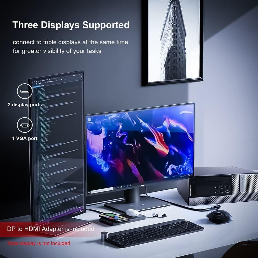 Dell OptiPlex 7020 Tower Computers PC Refurbished Desktop,i7 4790 16GB Ram 512GB SSD,2TB HDD,AC8260 Built-in WiFi,Dual Monitor Support,Altec Wireless Keyboard Mouse (Renewed)