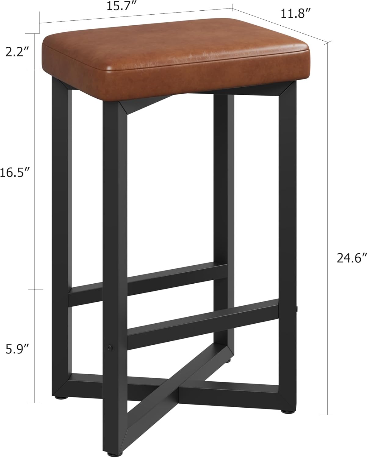 IDEALHOUSE Bar Stools Set of 4, 24.6