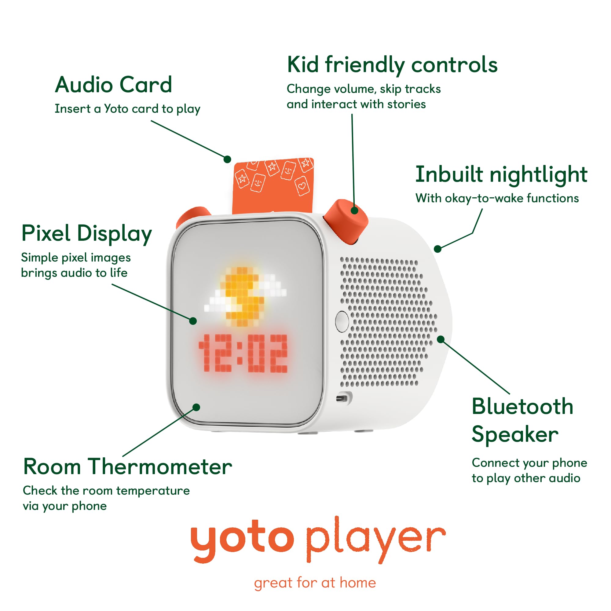 YOTO Player (3rd Gen.) - Kids Bluetooth Audio Speaker