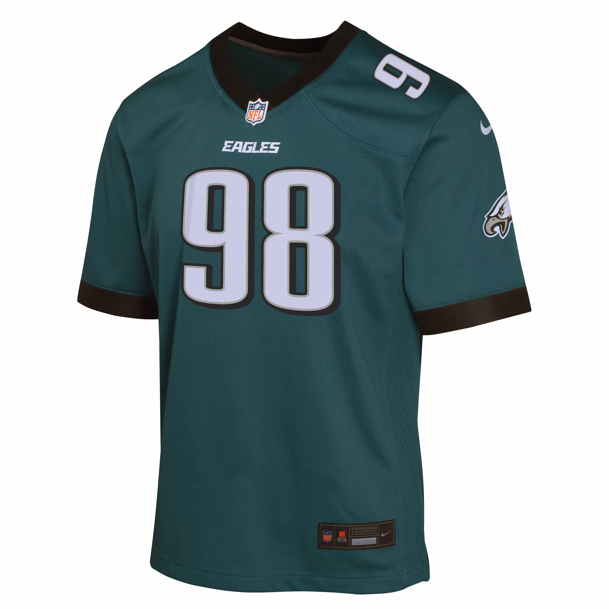 Jalen Carter Philadelphia Eagles Nike Youth Game Player Jersey - Midnight Green