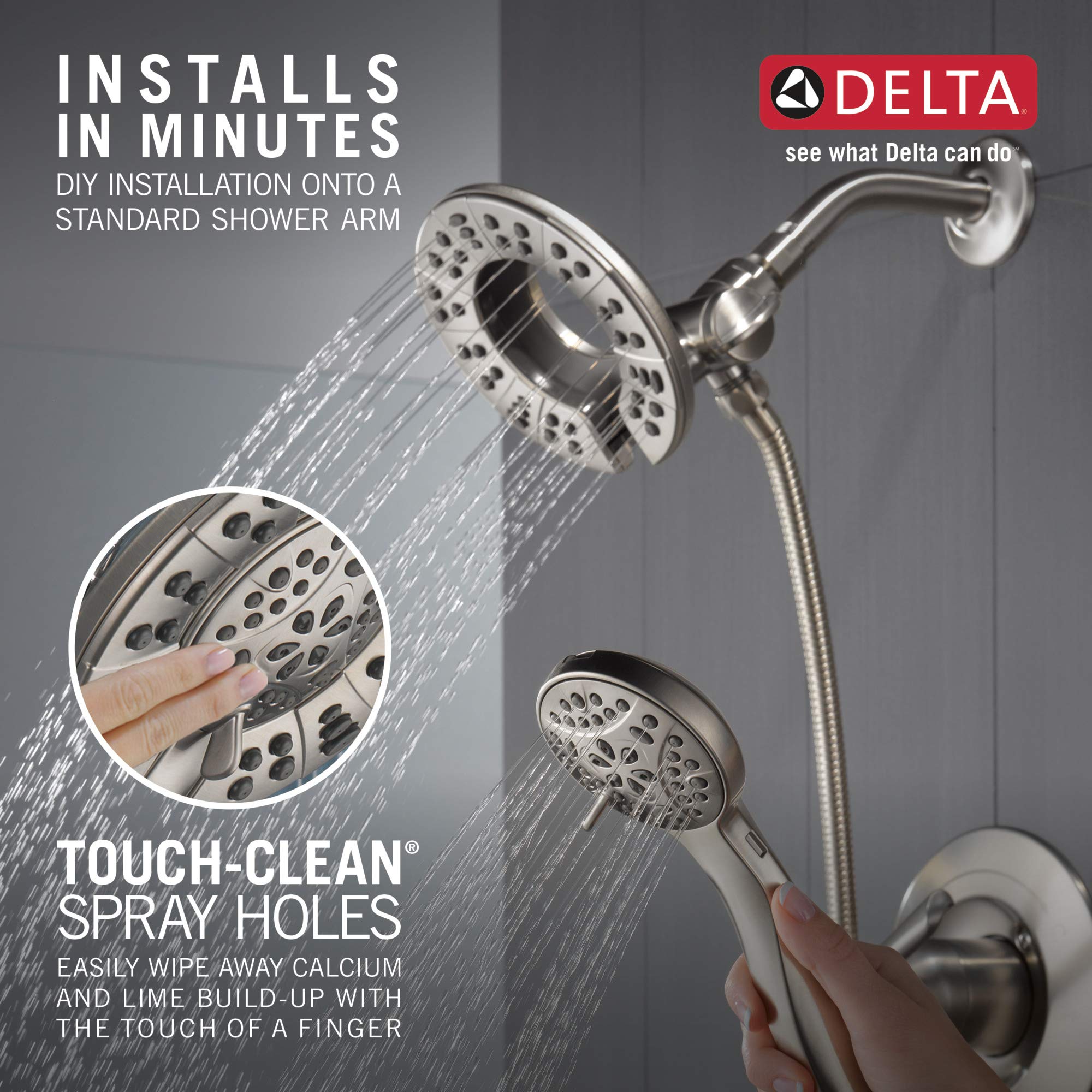 DELTA Arvo 14 Series Brushed Nickel Shower Faucet Set