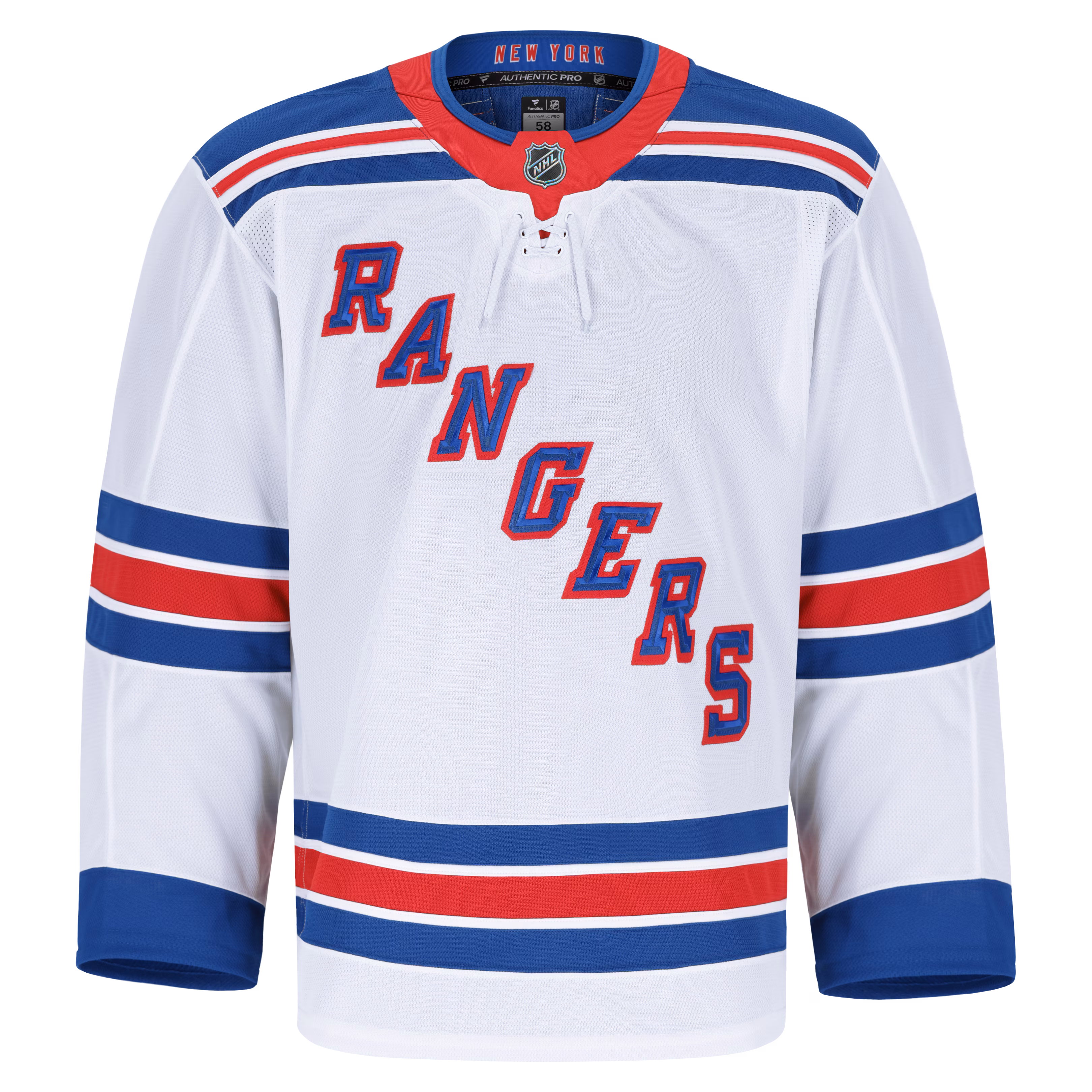 New York Rangers Fanatics Away Authentic Pro Jersey - White