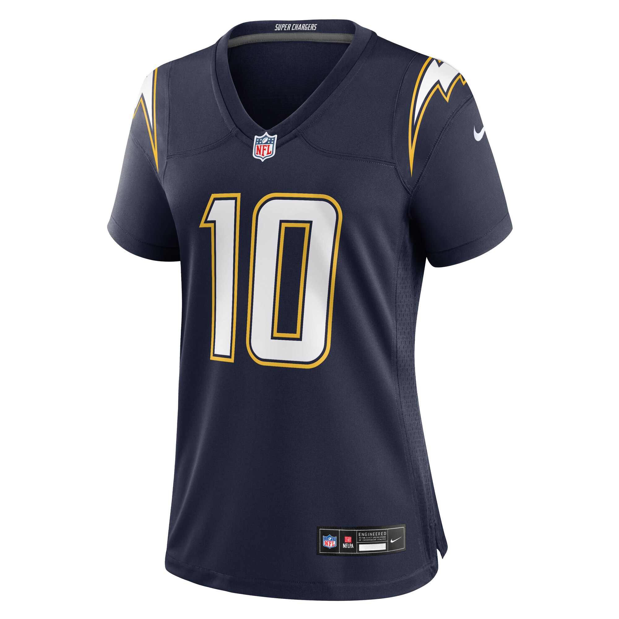 Justin Herbert Los Angeles Chargers Nike Women's Alternate Super Chargers Game Jersey - Navy