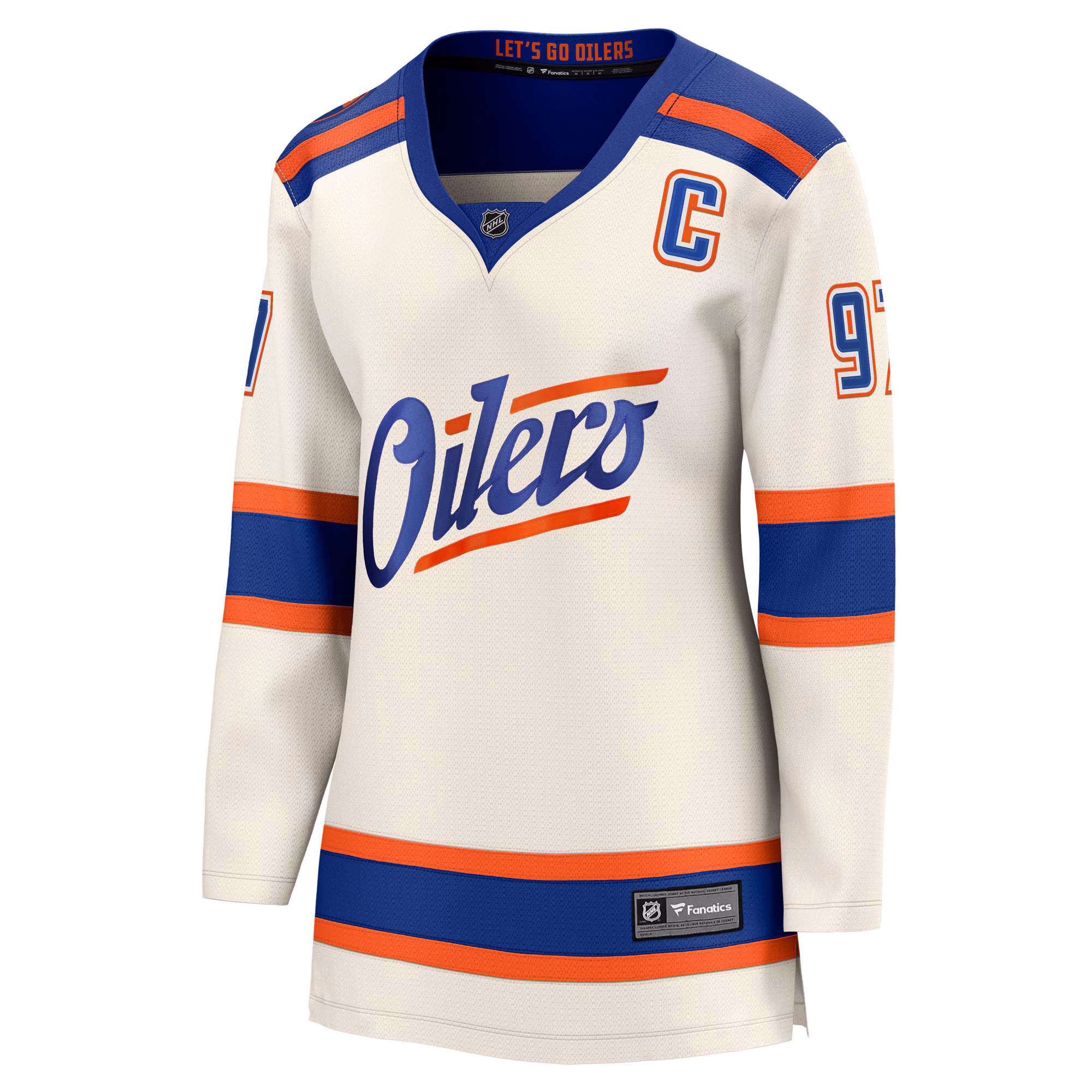 Connor McDavid Edmonton Oilers Fanatics Women's Alternate Breakaway Jersey - Light Beige