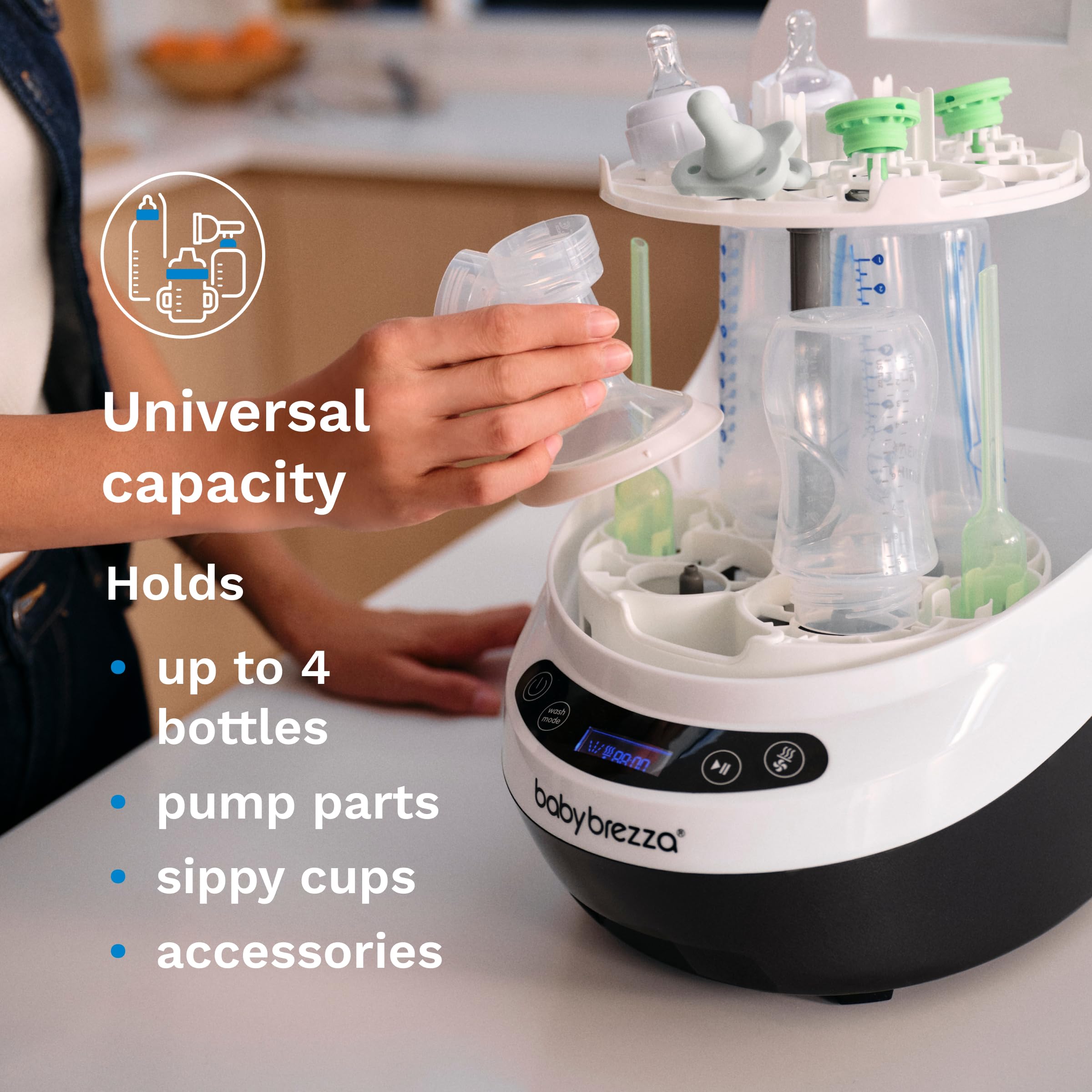 BABY BREZZA Baby Bottle Washer Pro - Sterilizer & Dryer Combo