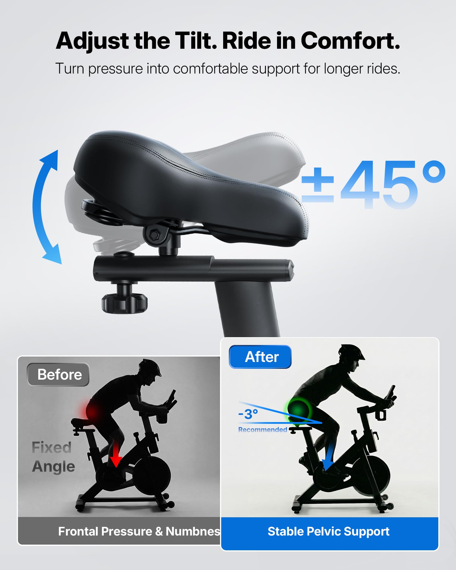 MERACH Exercise Bike with App & 300lbs Capacity