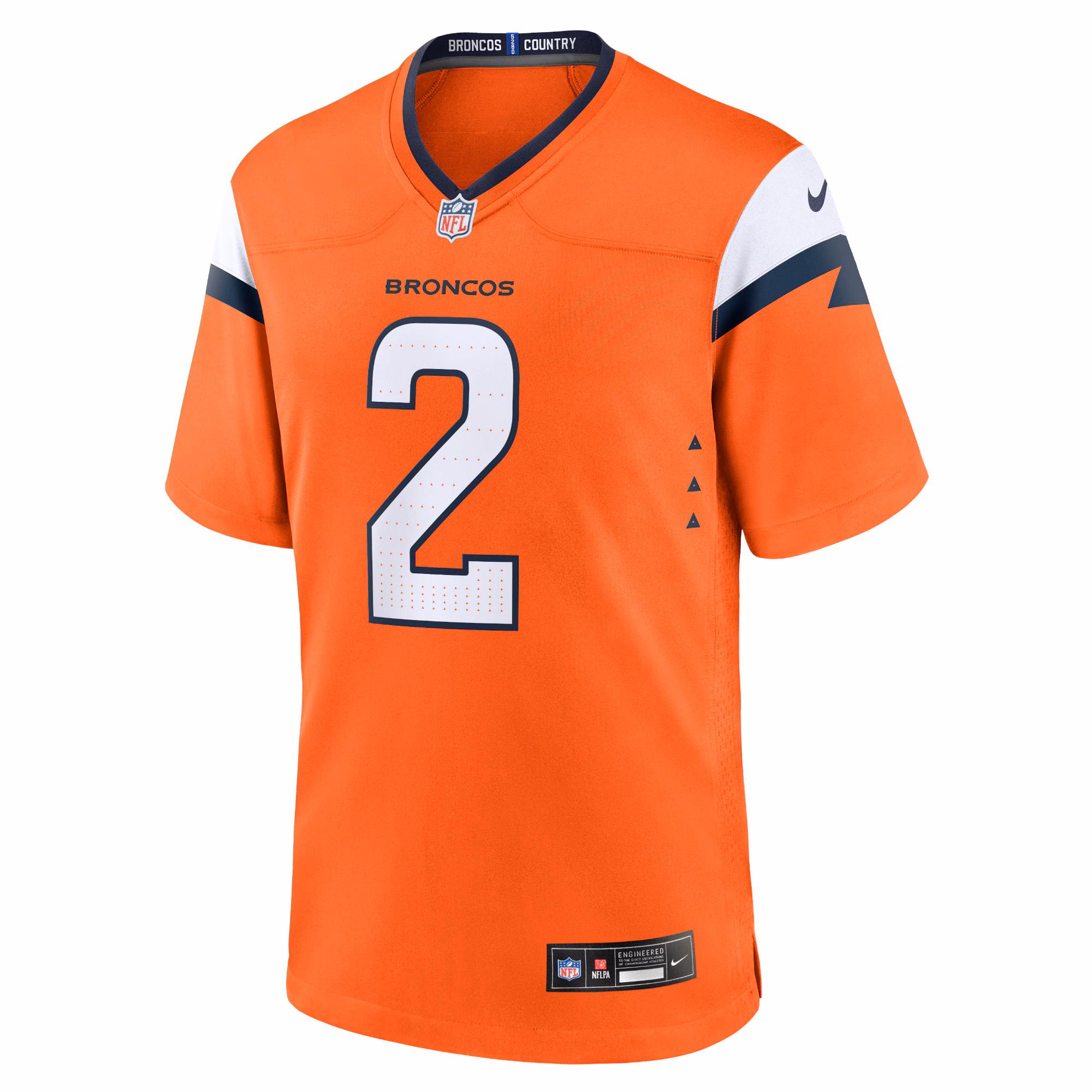 Patrick Surtain II Denver Broncos Nike Team Game Jersey - Orange