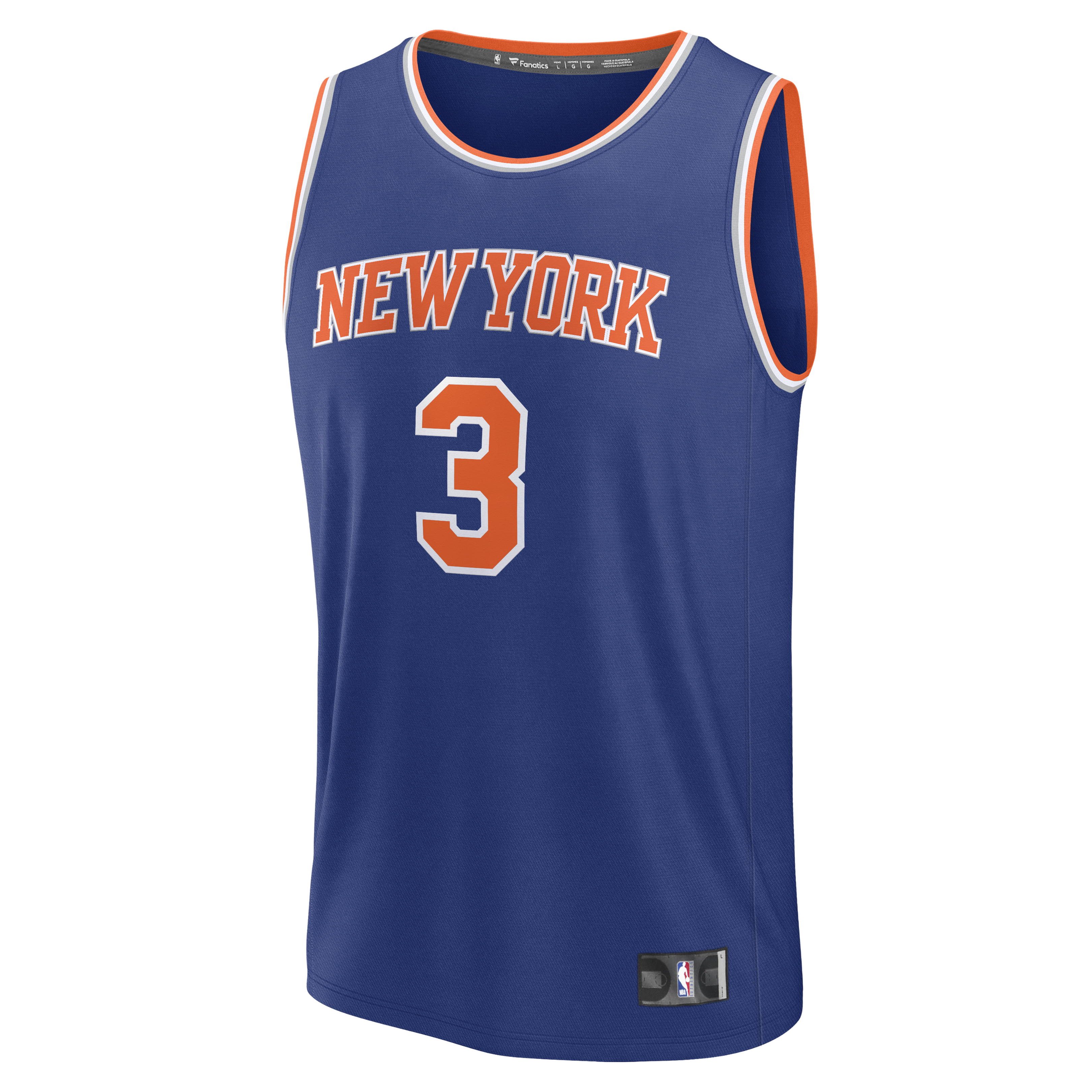 Josh Hart New York Knicks Fanatics Fast Break Jersey - Blue - Icon Edition