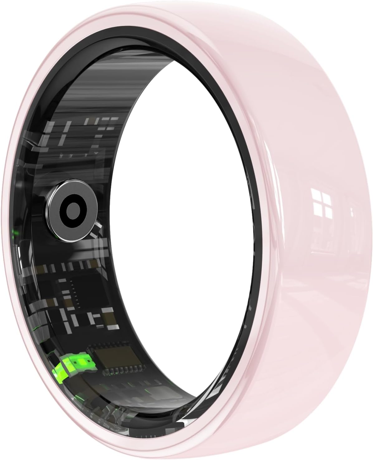 Smart Rings for Couples .Health Rings for Men & Women, 24/7 Track Heart Rate, Sleep, SpO2, Stress, HRV & Cycles. 5ATM Waterproof, iOS/Android, No Subscription. (Pink, 10 (20mm))