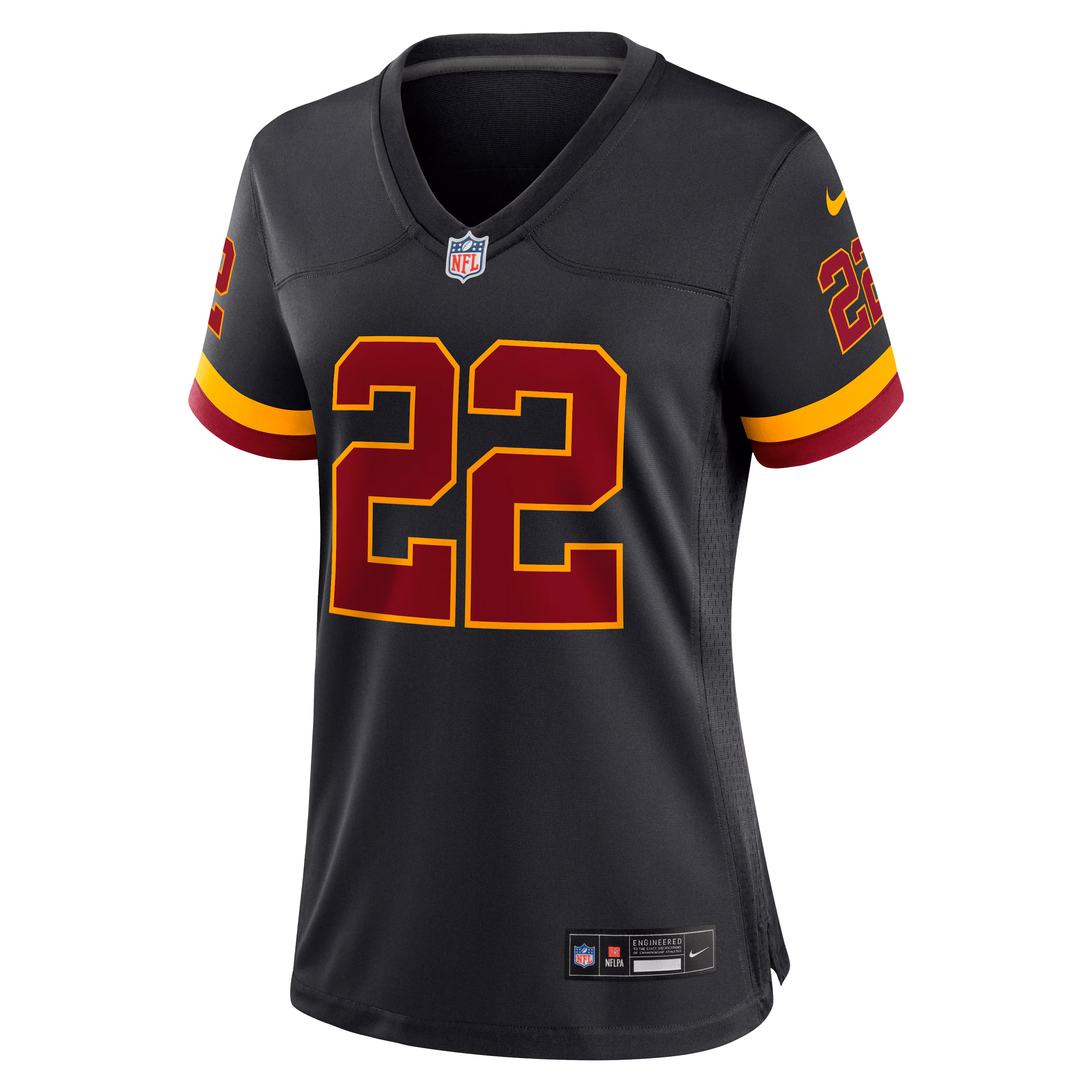 Jacory Croskey-Merritt Washington Commanders Nike Women's Hail Raiser Alternate Game Jersey - Black