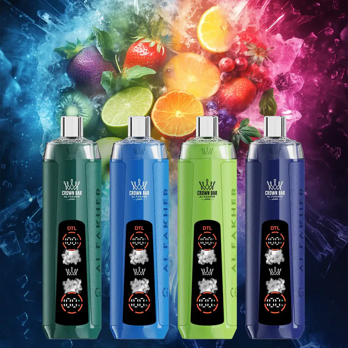 EU Warehouse Al Fakher Crown Bar 8000 Pro Puffs 8k Crystal Disposable Vape