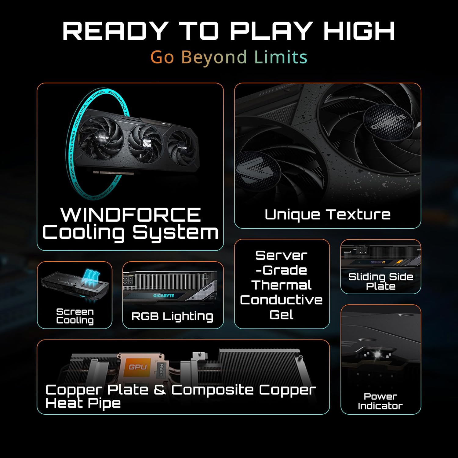 GIGABYTE Radeon RX 9060 XT Gaming OC 16G Graphics Card, PCIe 5.0, 16GB GDDR6, GV-R9060XTGAMING OC-16GD Video Card