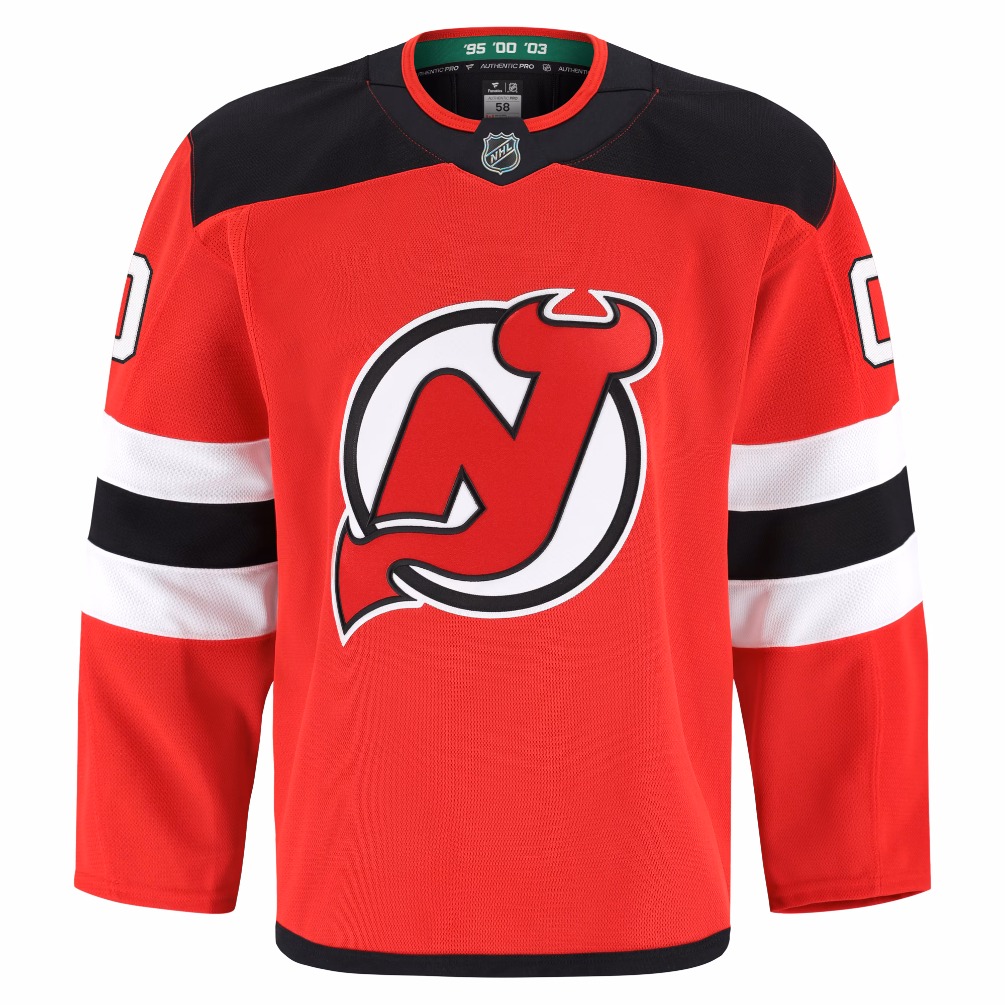 New Jersey Devils Fanatics Home Authentic Pro Custom Jersey - Red