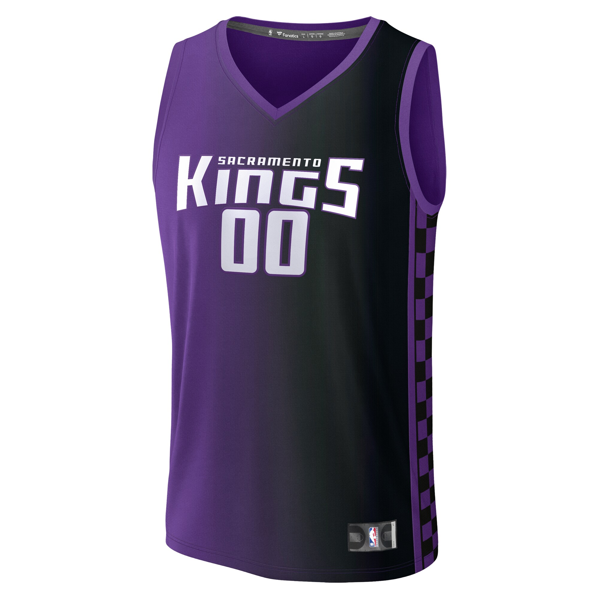 Sacramento Kings Fanatics Youth Fast Break Custom Replica Jersey - Purple  - Statement Edition