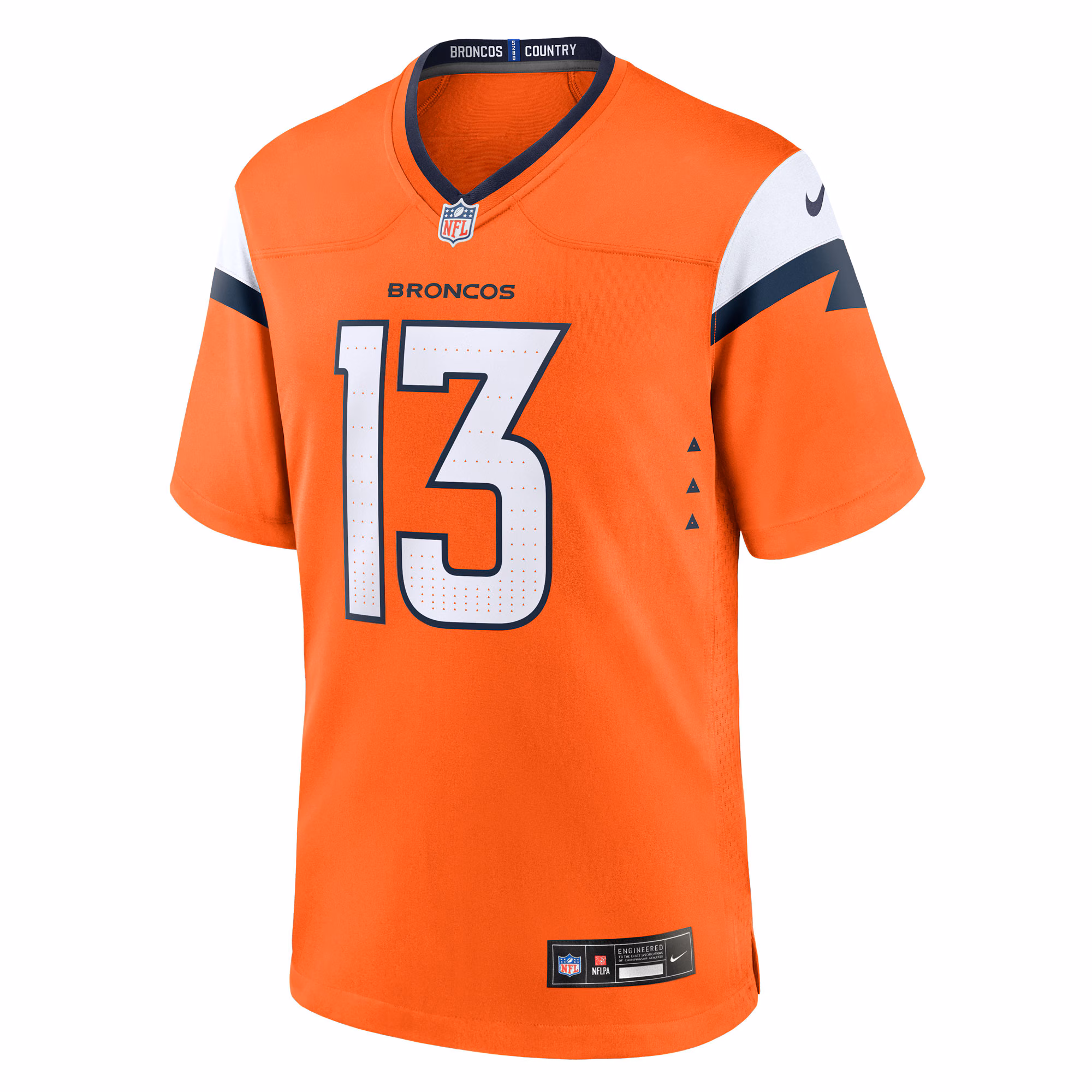 Pat Bryant Denver Broncos Nike Team Game Jersey -  Orange