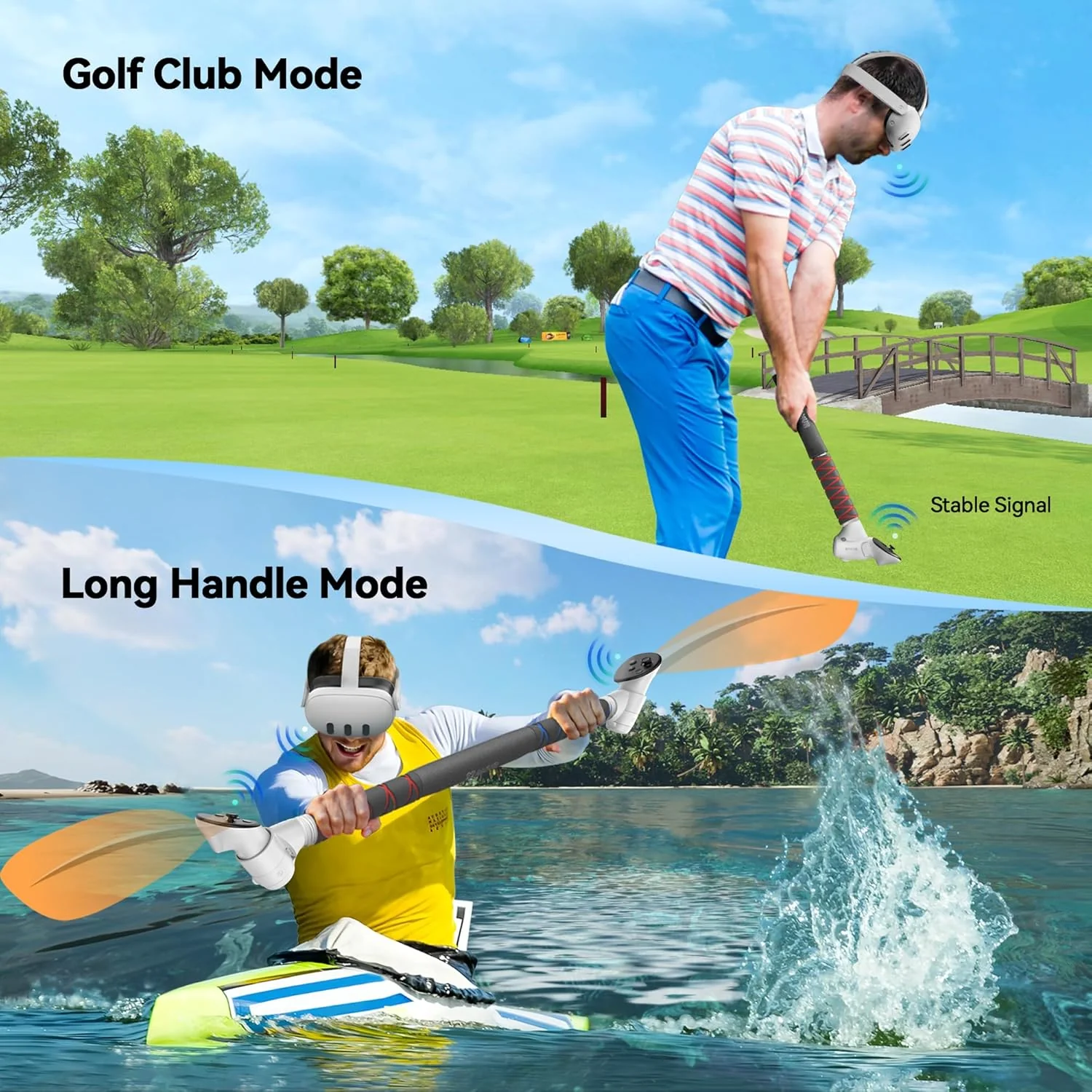 Upgraded 3-In-1 Extension Grips for Quest 3 & 3S