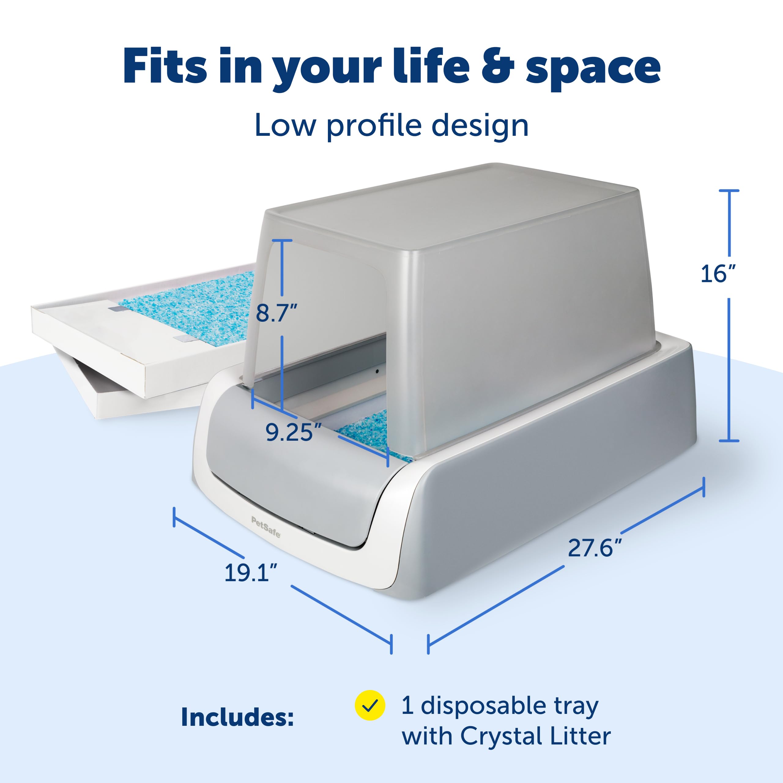 PETSAFE Legacy ScoopFree Crystal Pro Self-Cleaning Cat Litter Box