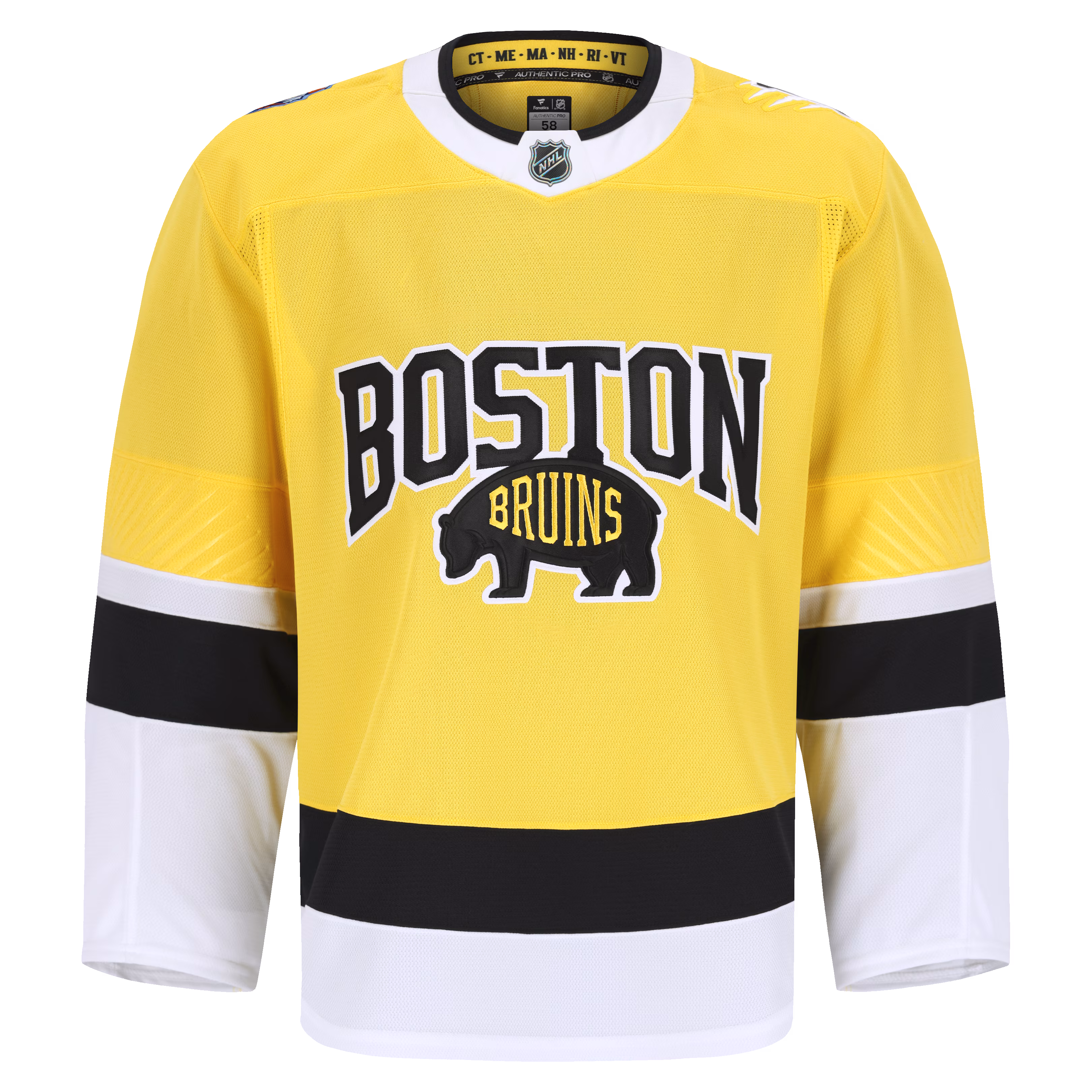 Boston Bruins Fanatics 2026 NHL Stadium Series Authentic Pro Jersey - Gold