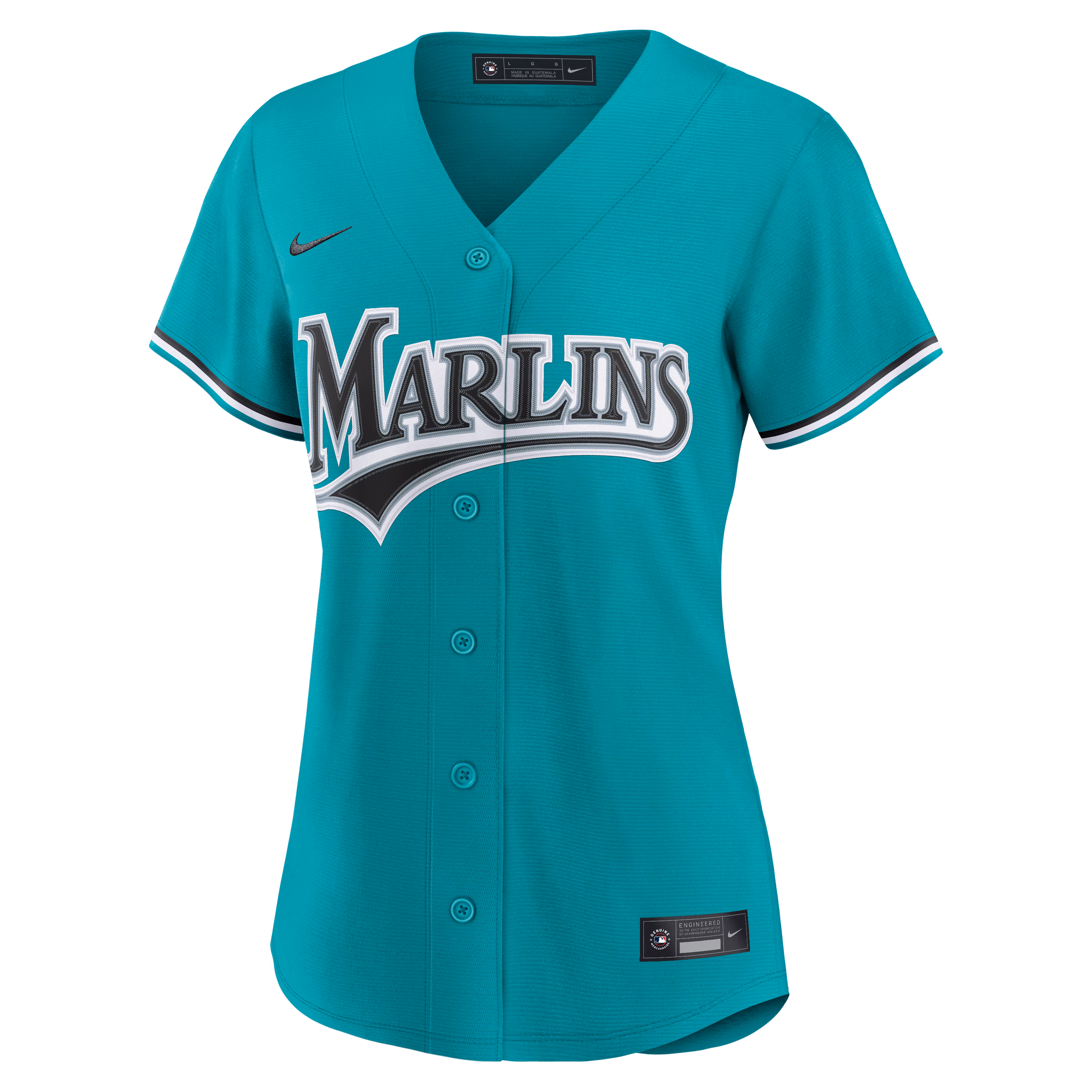 Miami Marlins Nike Women's Alternate Replica Jersey - Teal