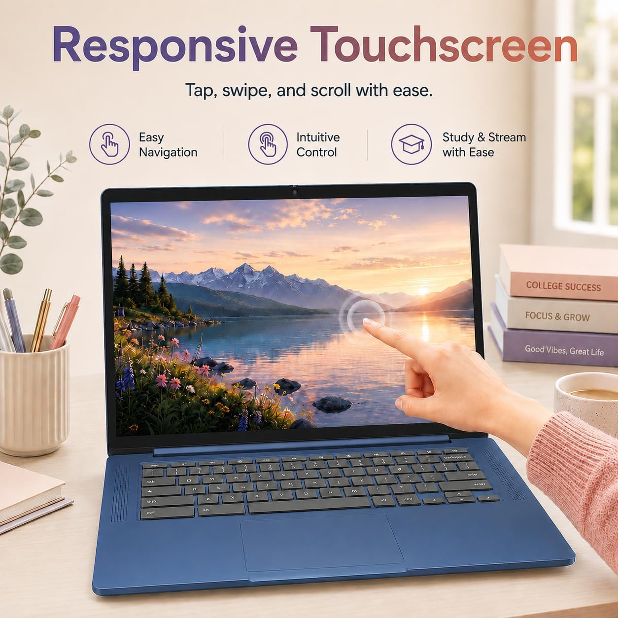 Lenovo IdeaPad Slim 3 Chromebook Laptop, 14