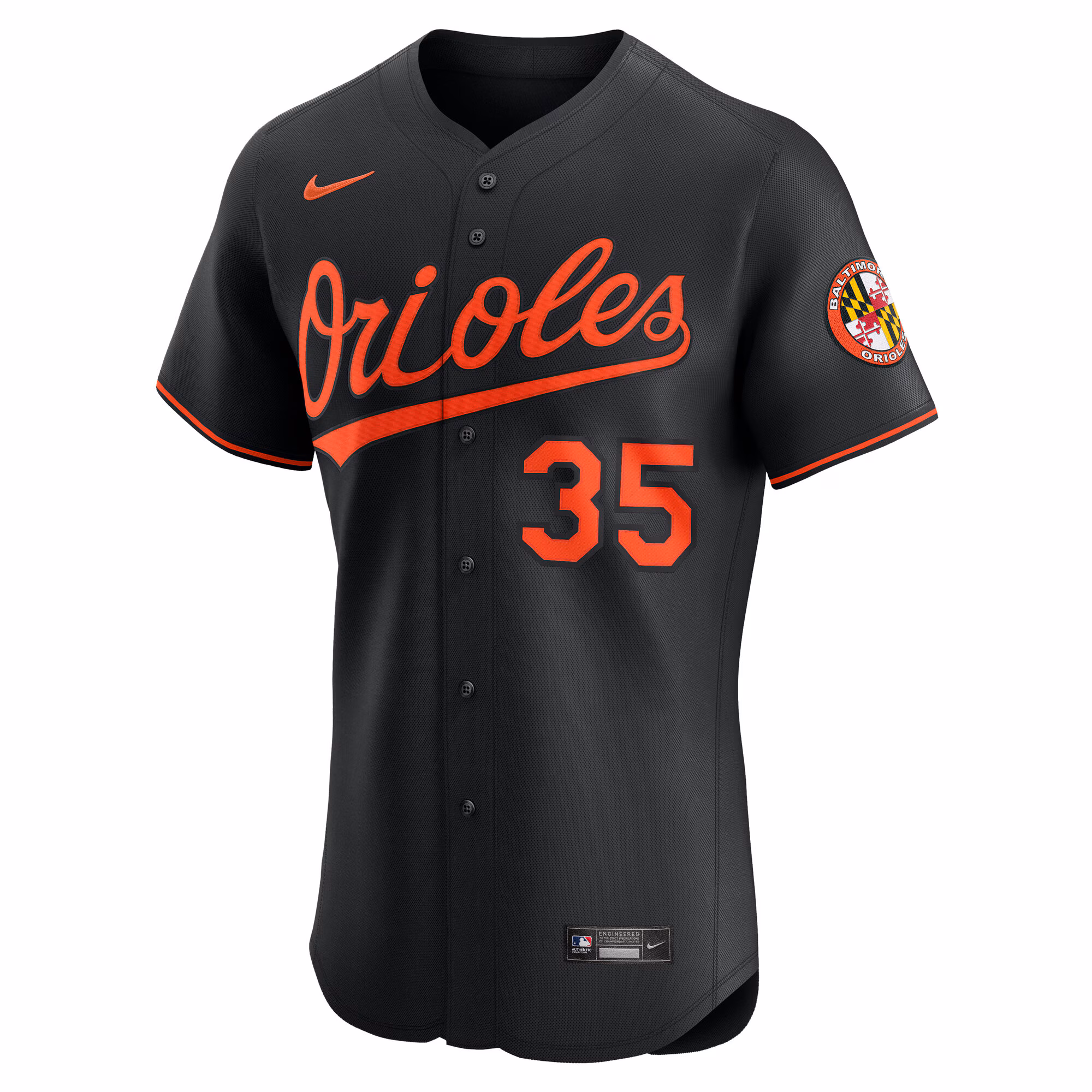 Adley Rutschman Baltimore Orioles Nike Alternate Elite Jersey - Black
