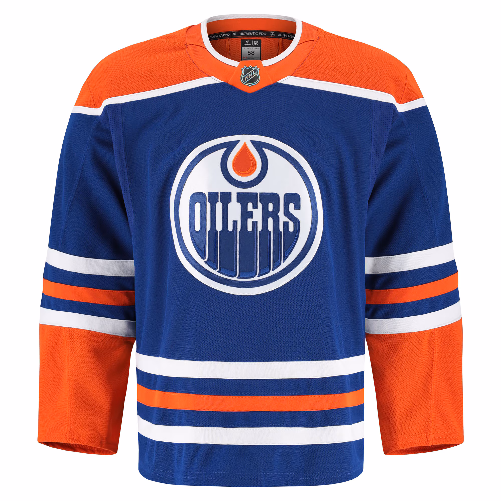 Edmonton Oilers Fanatics Home Authentic Pro Jersey - Royal
