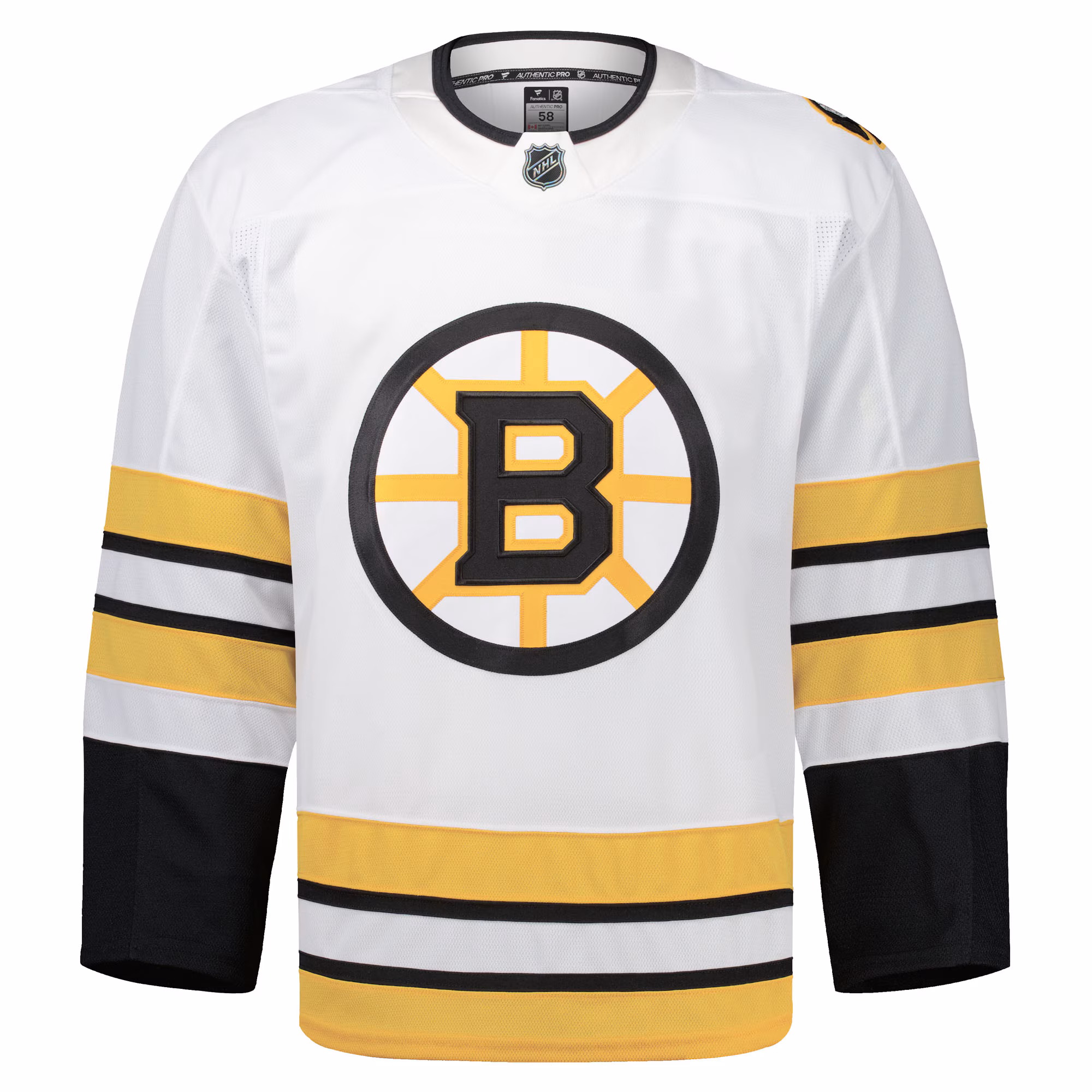 Boston Bruins Fanatics Away Authentic Pro Jersey - White