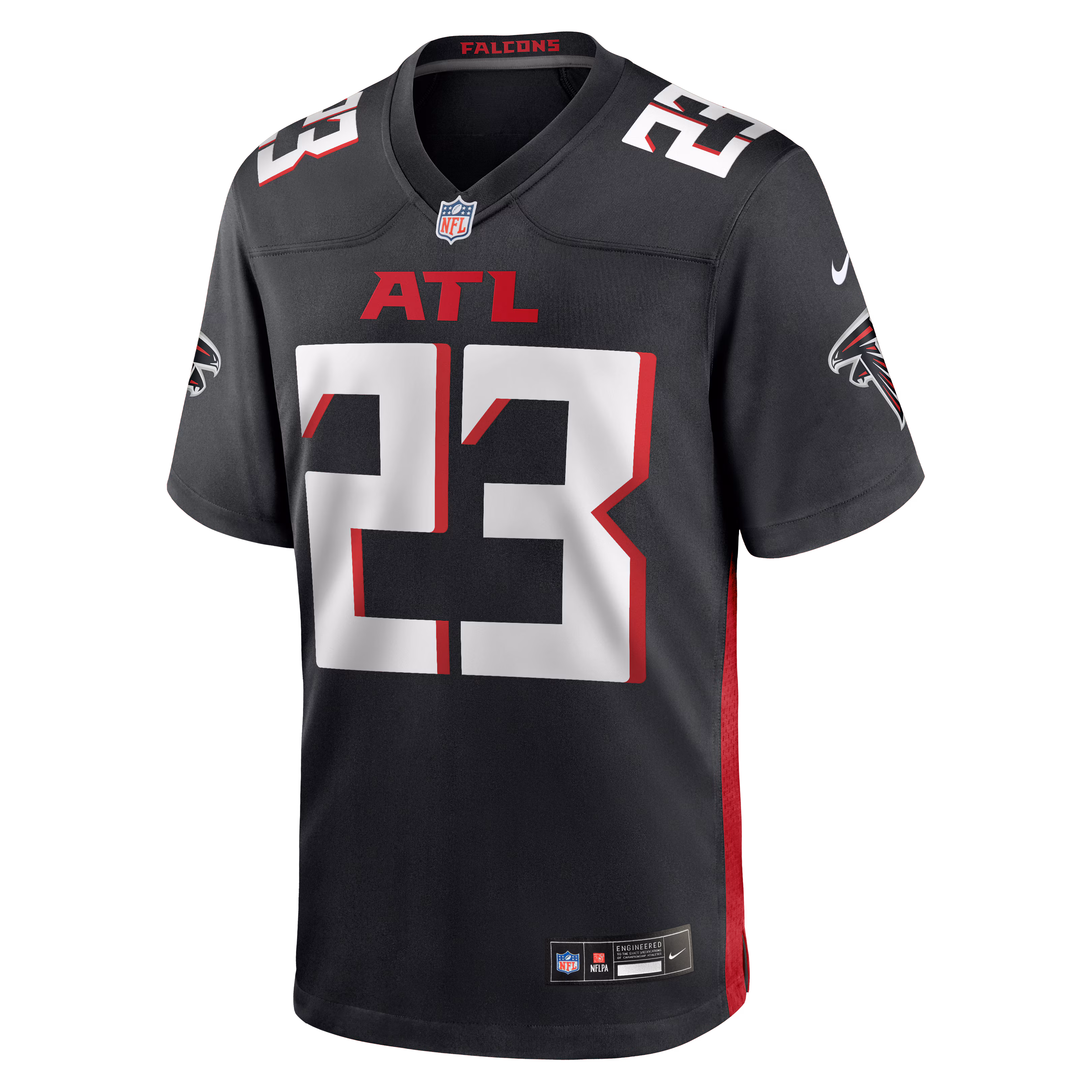 DeMarcco Hellams Atlanta Falcons Nike Team Game Jersey -  Black
