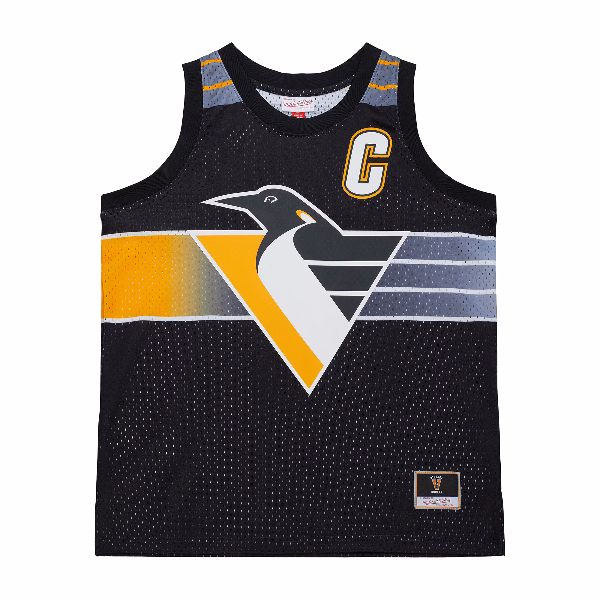 Mario Lemieux Pittsburgh Penguins Mitchell & Ness Unisex Maxxed Out Fashion Basketball Jersey - Black