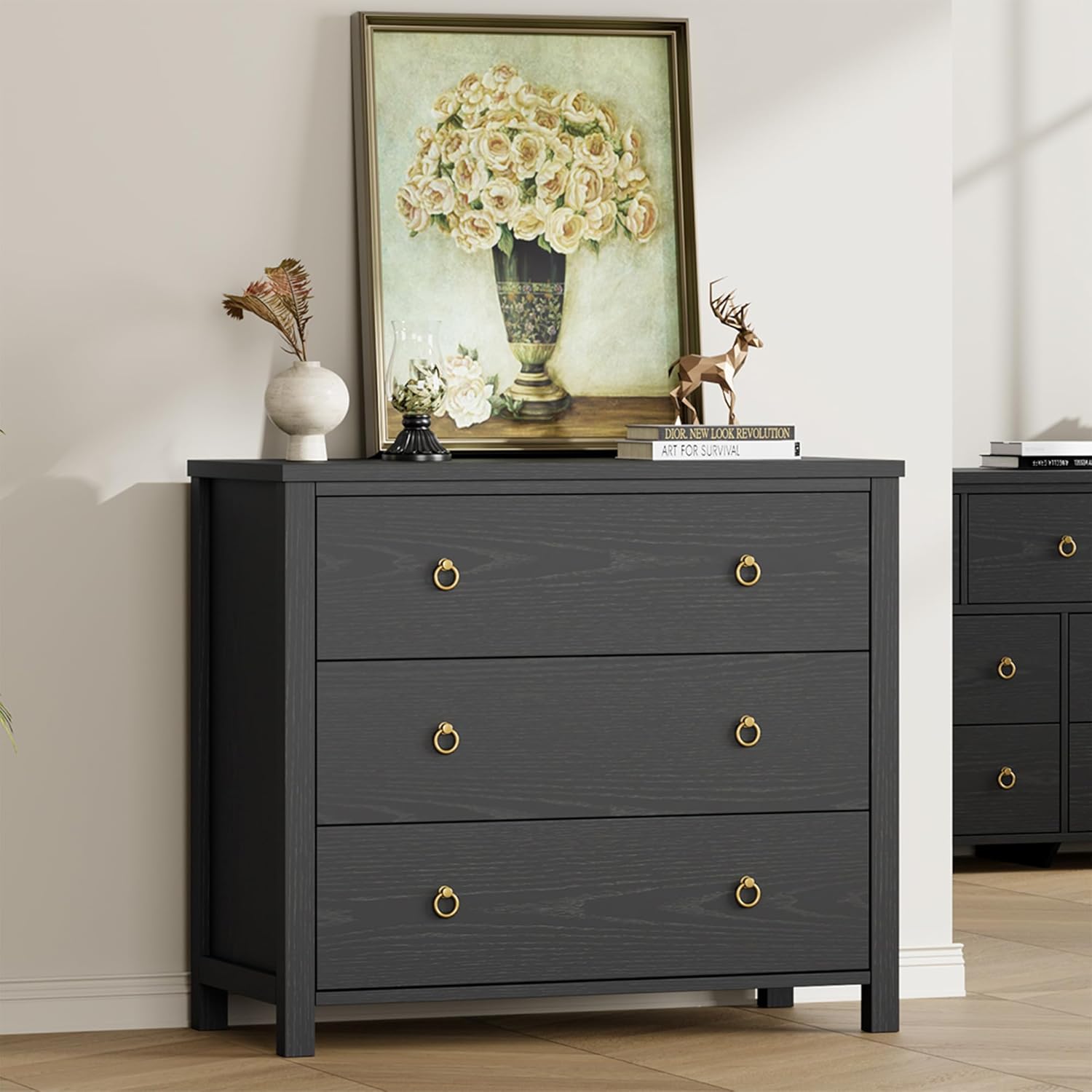 IDEALHOUSE 3 Drawer Dresser for Bedroom, 29