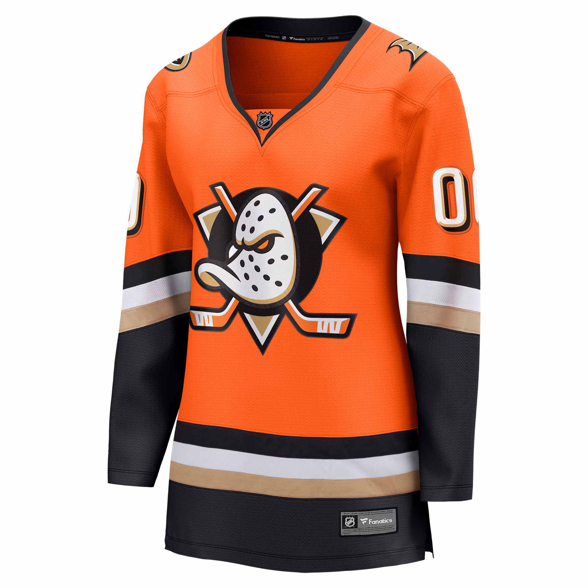 Anaheim Ducks Fanatics Women's Home Breakaway Custom Jersey - Orange