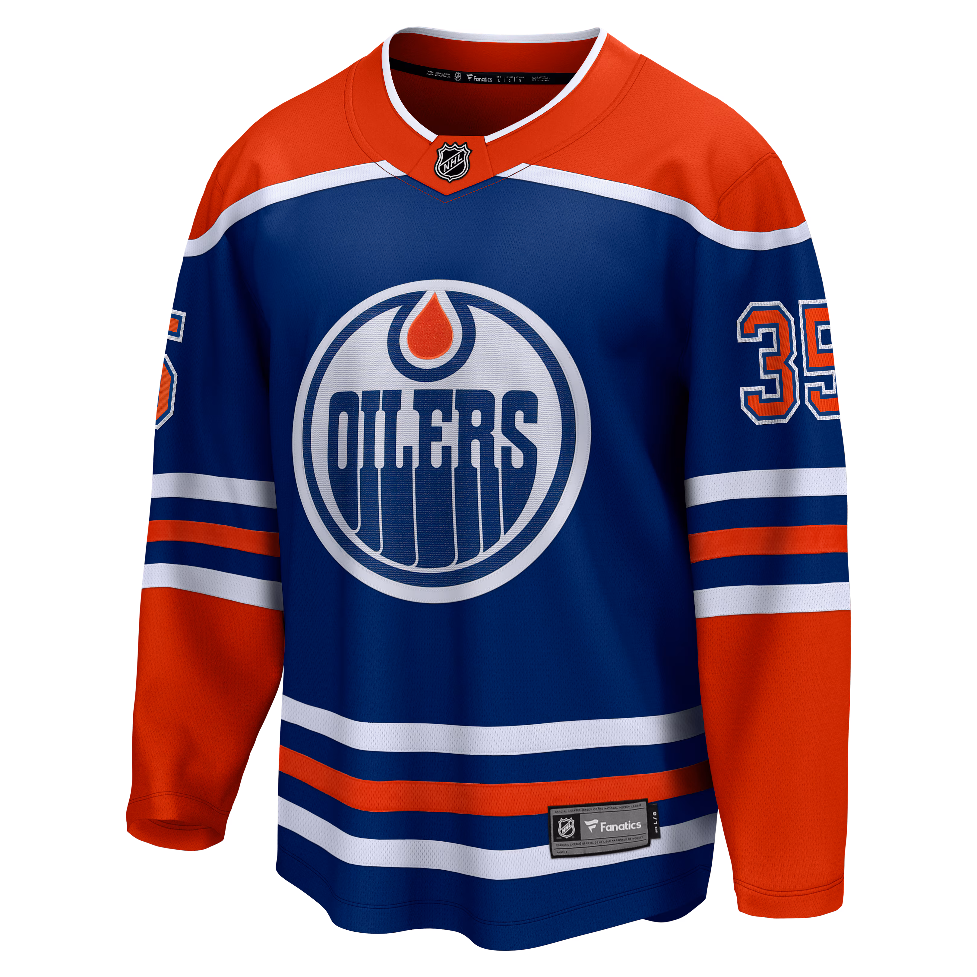 Tristan Jarry Edmonton Oilers Fanatics Home Premier Breakaway Player Jersey - Royal