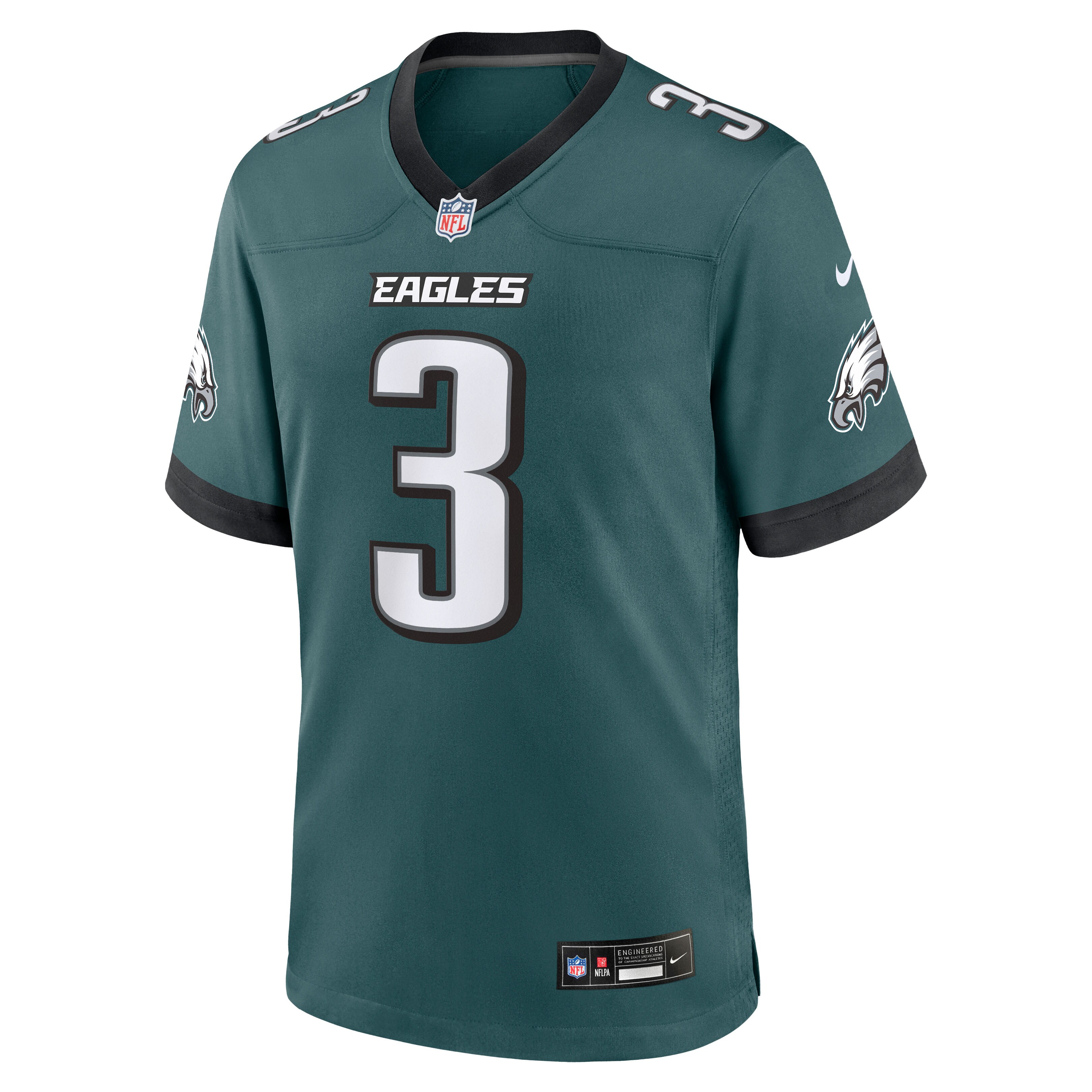 Nolan Smith Jr. Philadelphia Eagles Nike Team Game Jersey -  Midnight Green