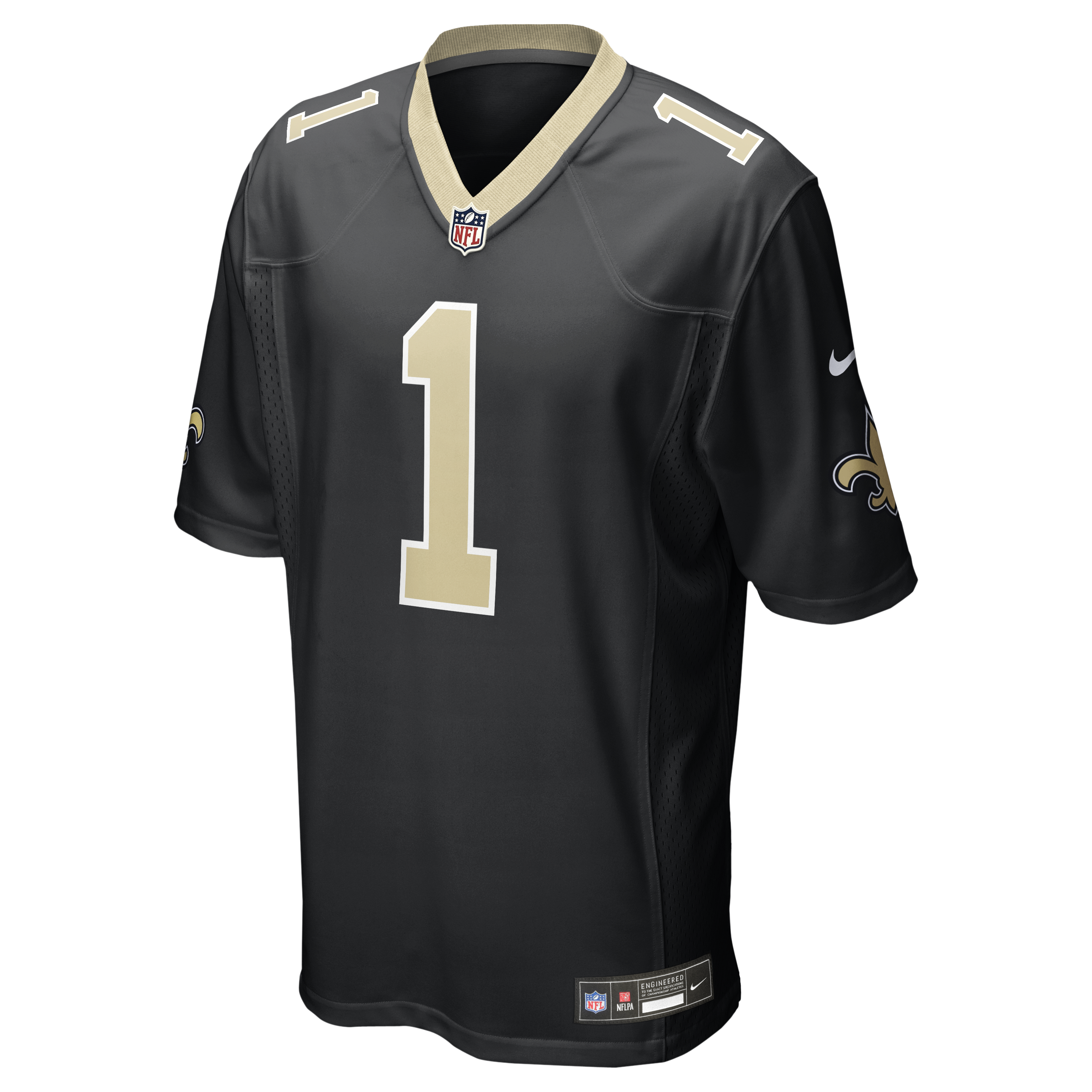 Number 1 Dad New Orleans Saints Nike Game Jersey - Black