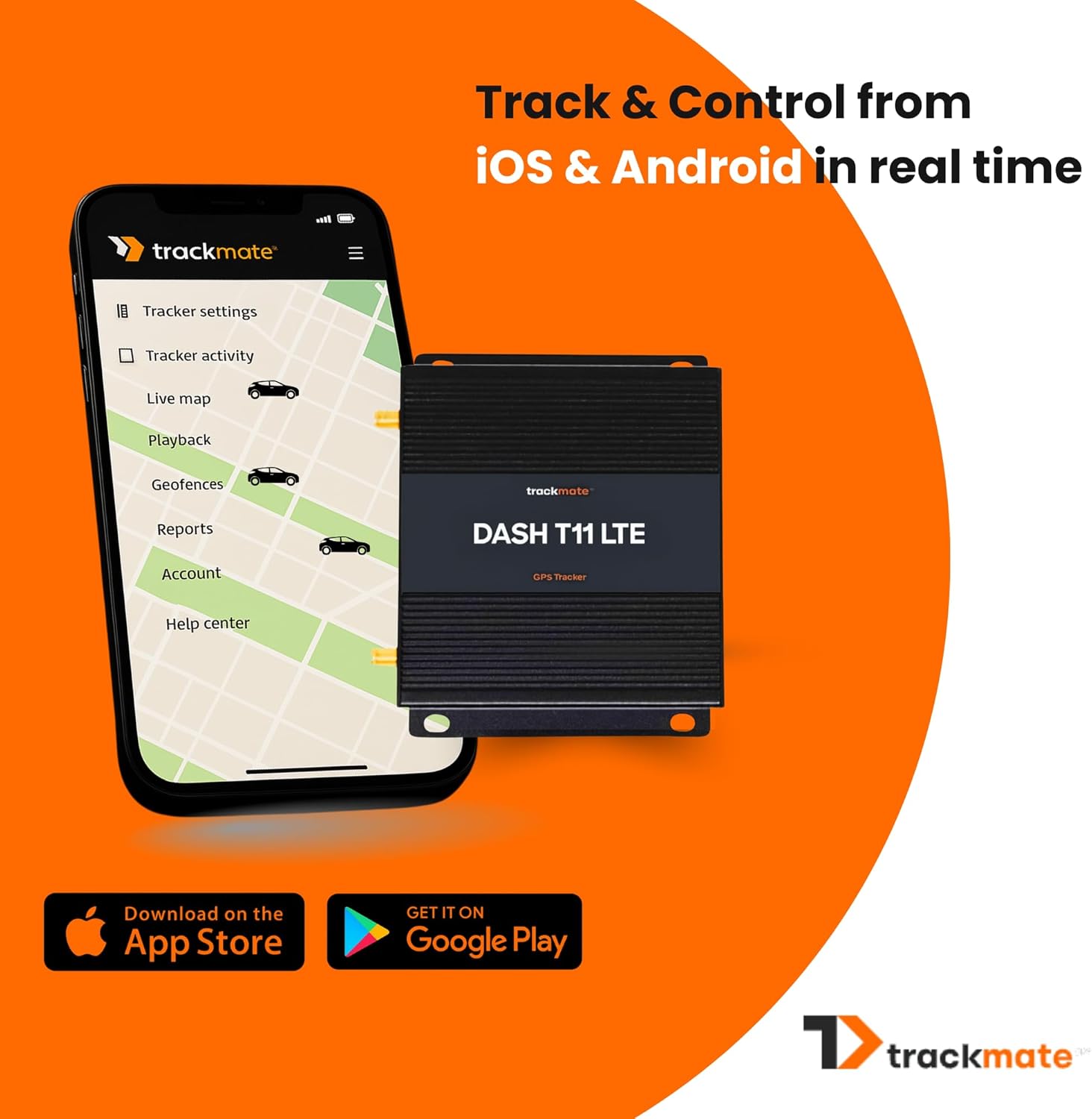 Dash T11 GPS Tracker for Vehicles, Real Time Tracking, Theft Prevention, Door Lock/Unlock, No Contract, Fleets Cars Trucks, US Support, Advanced Reports Easy Set Up & Easy to Use