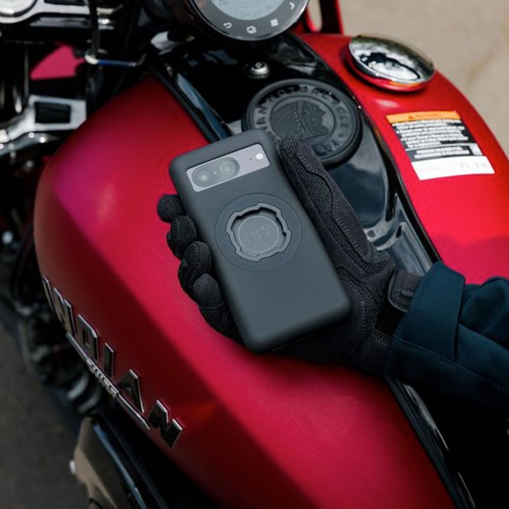 Quad Lock Motorcycle Handlebar Mount Kit with Vibration Dampener and MAG Phone Case for Google Pixel 7a