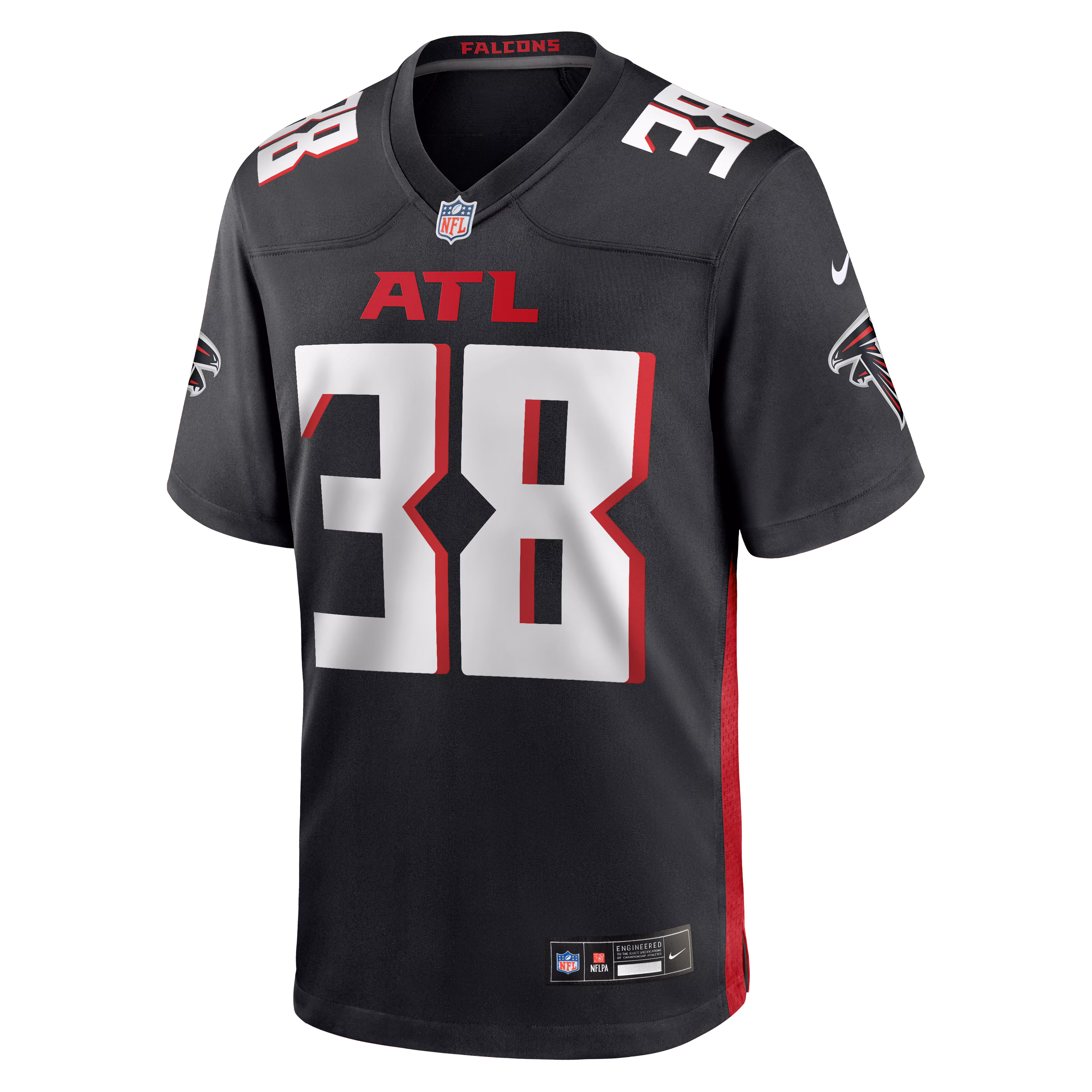 Nathan Carter Atlanta Falcons Nike Team Game Jersey -  Black