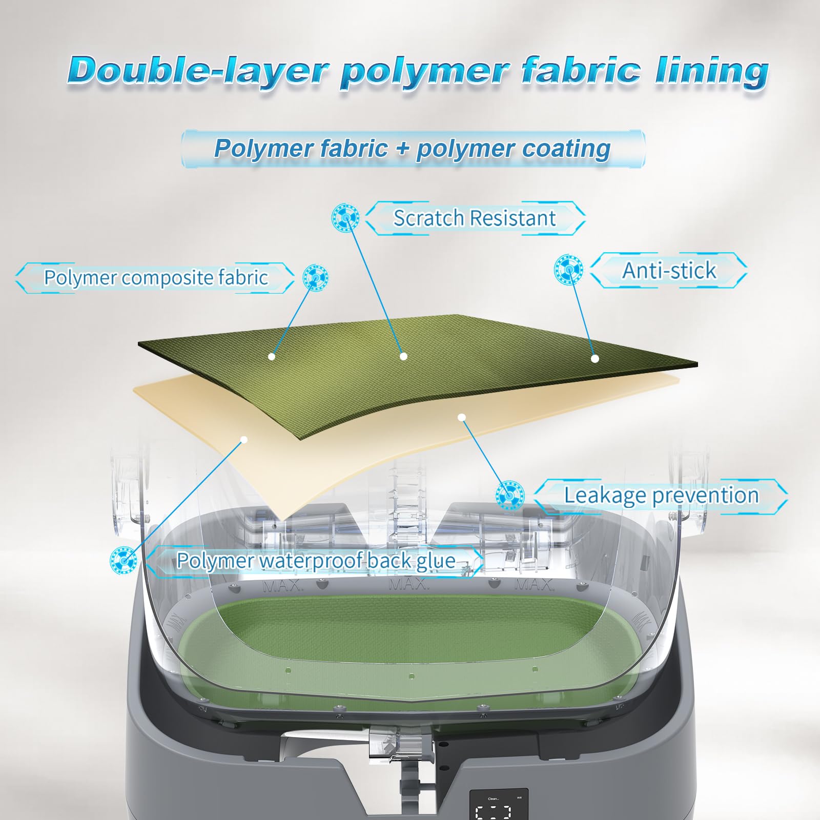 UPFAS Automatic Self-Cleaning Cat Litter Box - APP Control