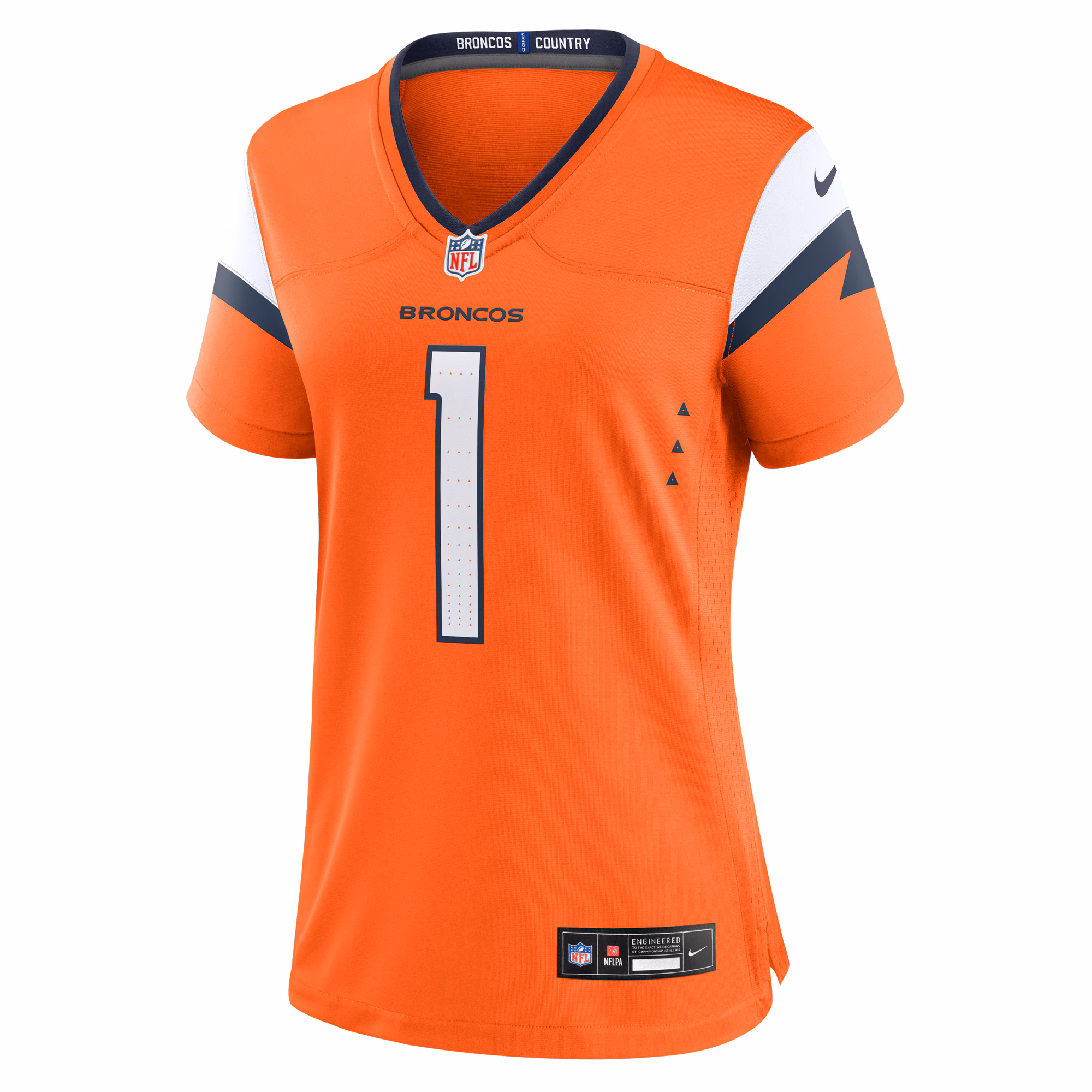 Number 1 Bride Denver Broncos Nike Women's Game Jersey - Orange