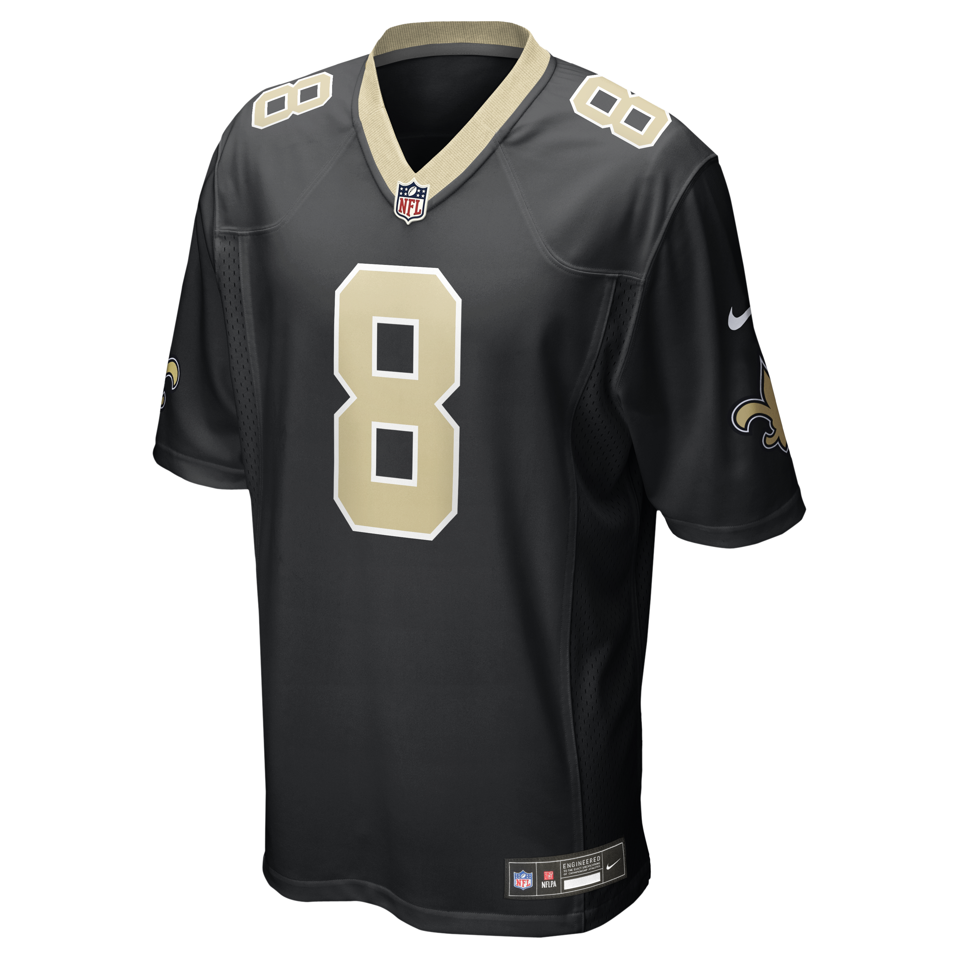 Archie Manning New Orleans Saints Nike Game Retired Player Jersey - Black