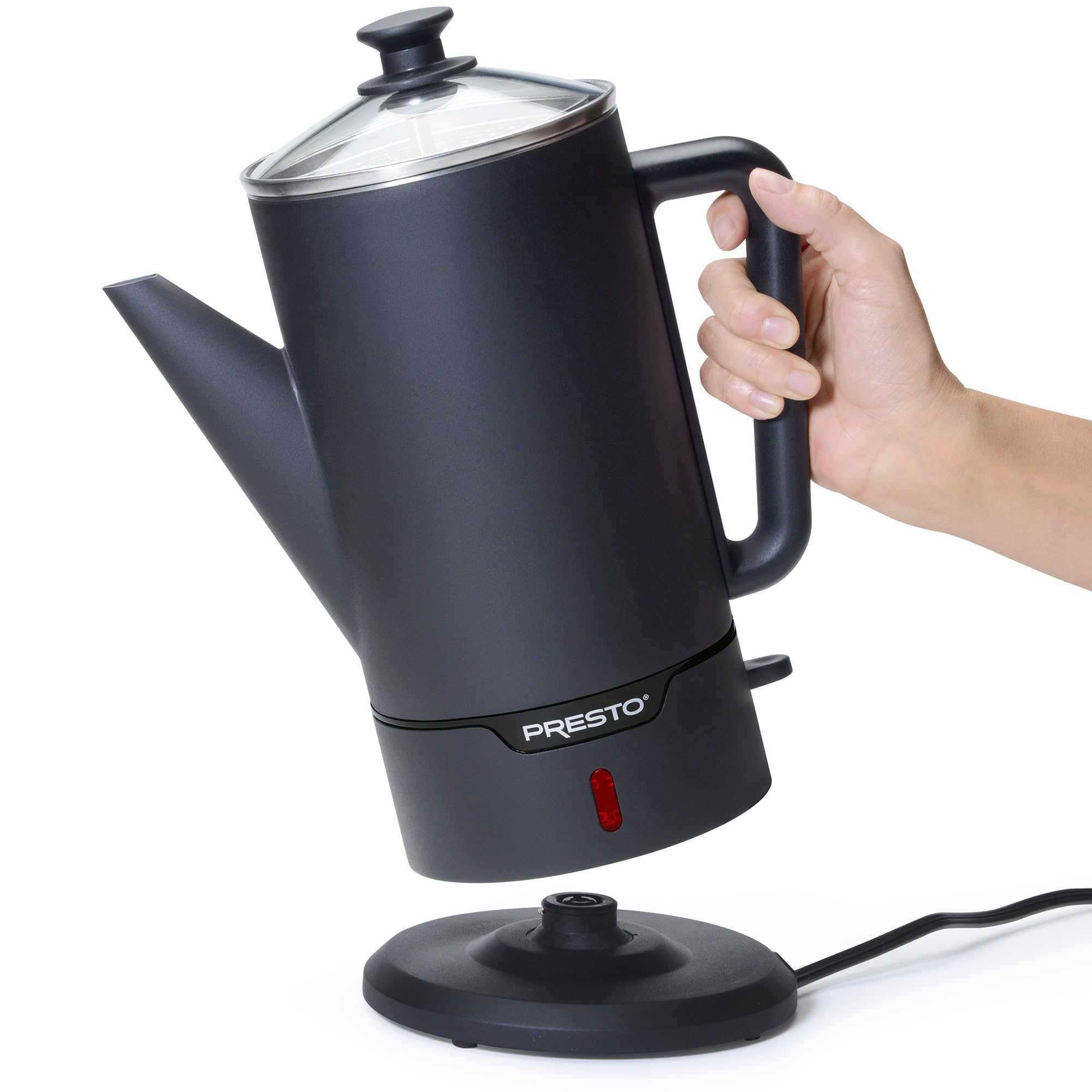 PRESTO 12-Cup Stainless Steel Cordless Coffee Percolator