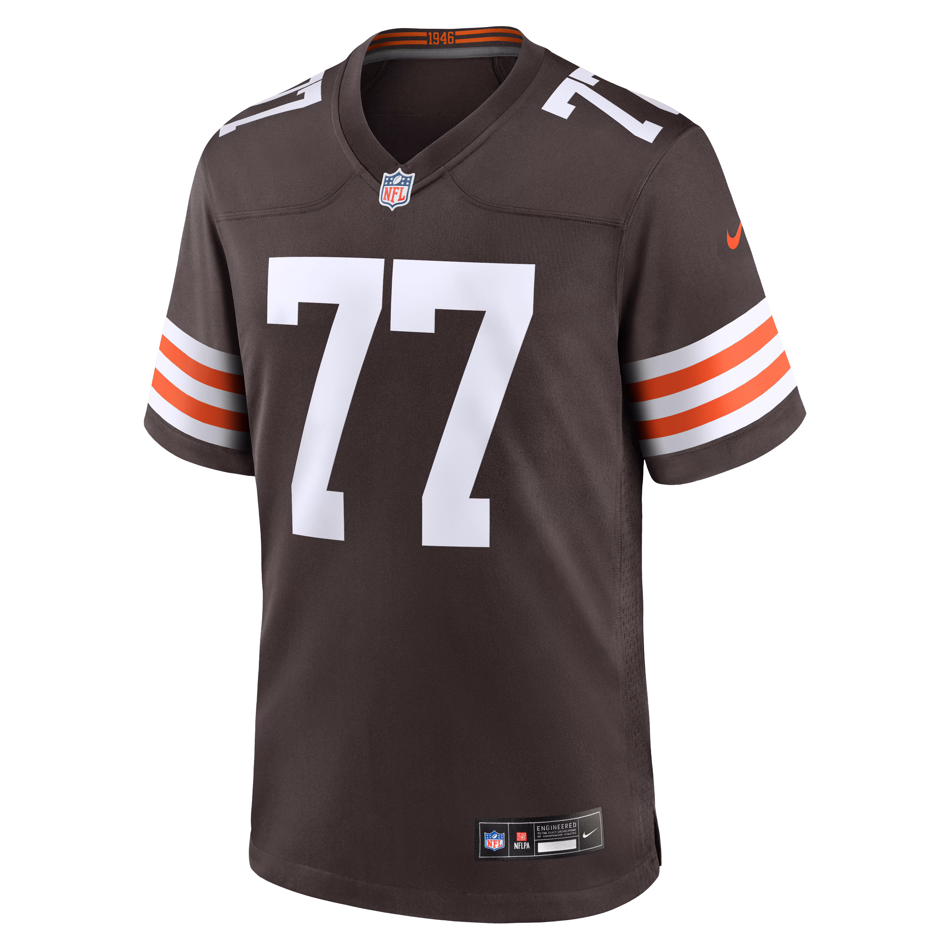 Zion Johnson Cleveland Browns Nike Team Game Jersey -  Brown