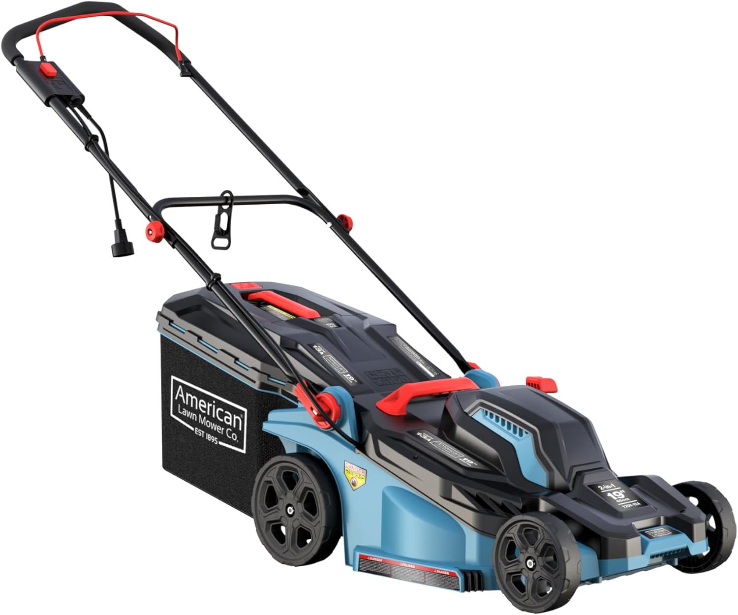 American Lawn Mower Company 51319 19-inch 13-Amp Corded Electric Push Lawn Mower with Grass Bag