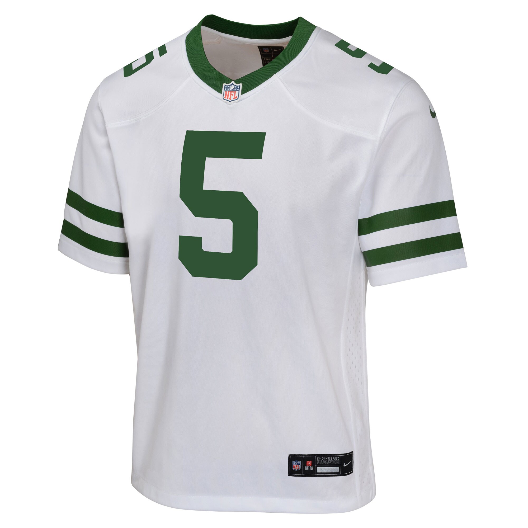 Garrett Wilson New York Jets Nike Youth Game Jersey - White