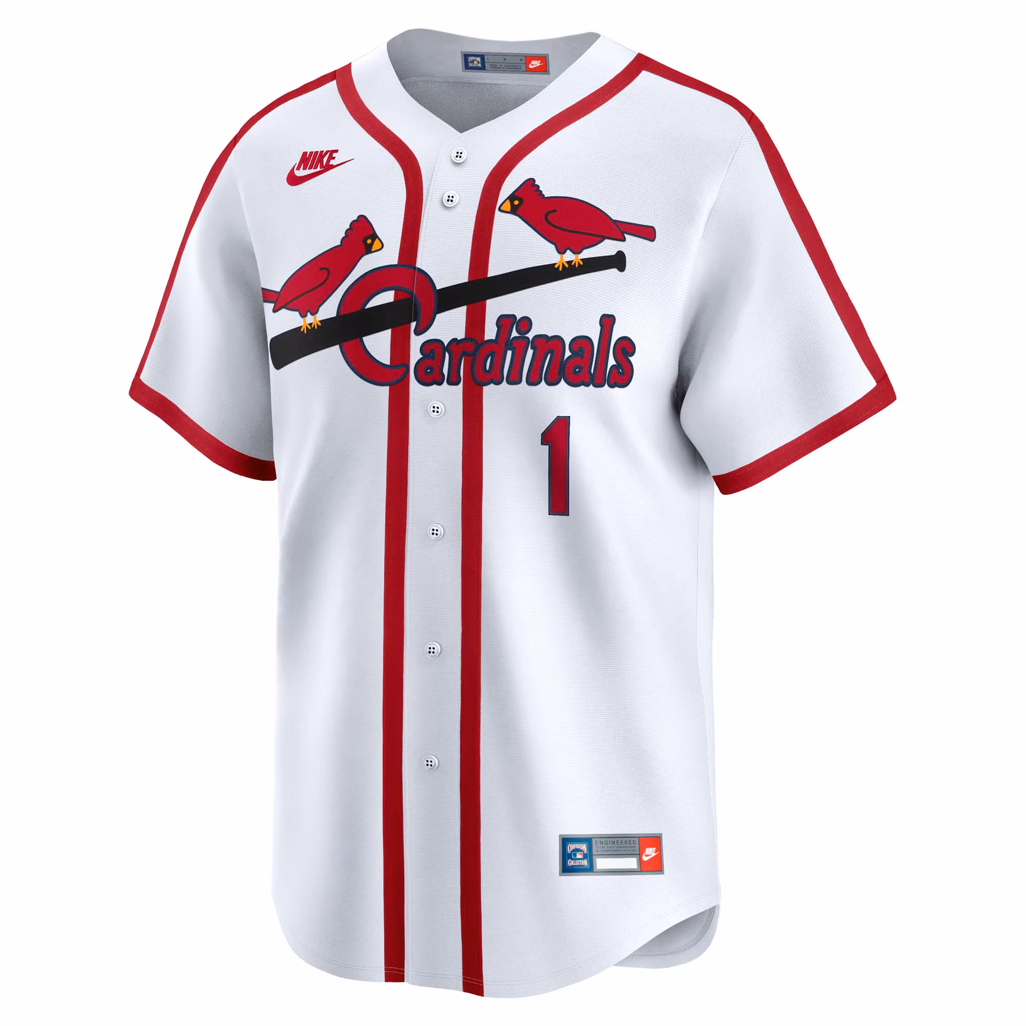 Ozzie Smith St. Louis Cardinals Nike Throwback Cooperstown Collection Limited Jersey - White
