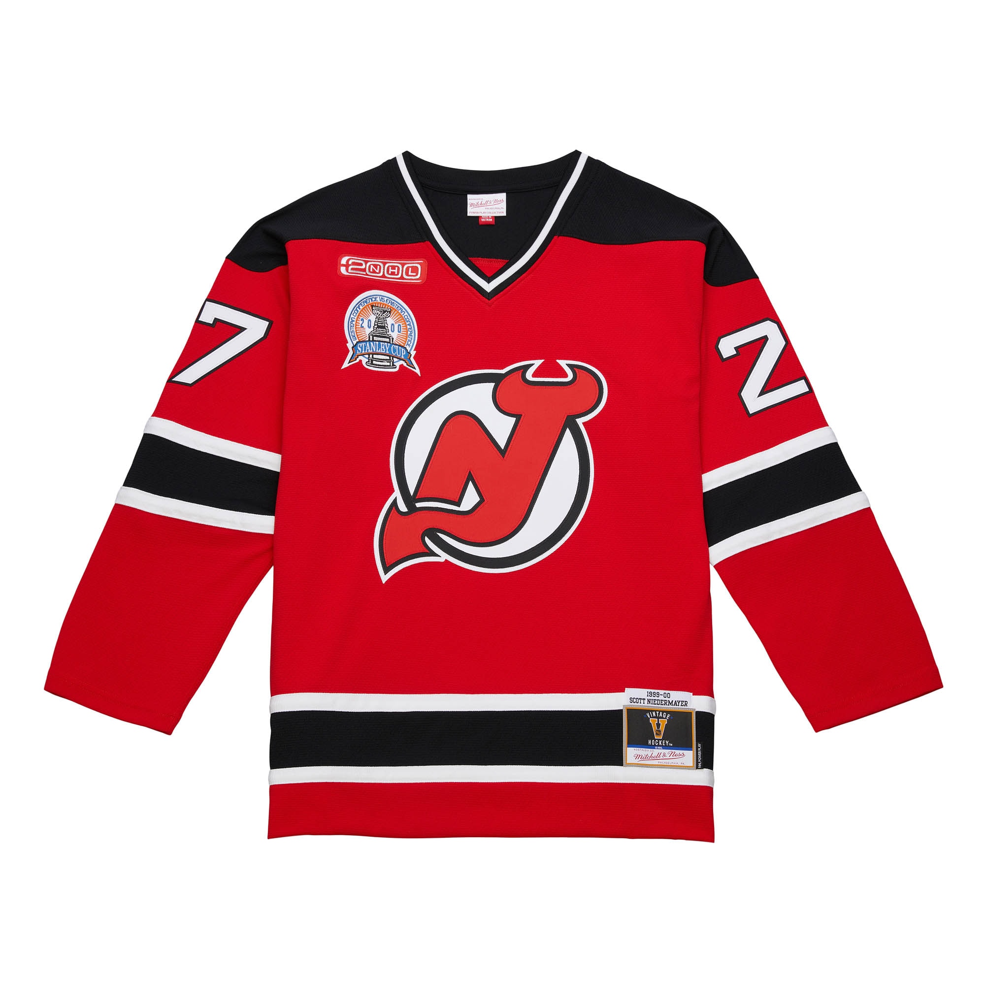 Scott Niedermayer New Jersey Devils Mitchell & Ness Big & Tall 1999/00 Blue Line 2.0 Jersey - Red