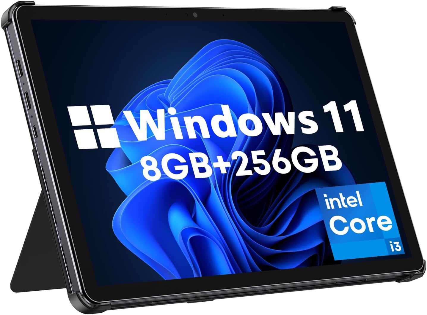CHUWI Hi10 X2 Windows 11 Tablet 10.1'', 8GB RAM 256GB SSD, Intel Core i3 (3.9GHz), Windows Tablet PC, IPS HD Touchscreen, 4K HDMI, 5MP AF Camera, WiFi 6, BT5.3, USB3.2, with Case