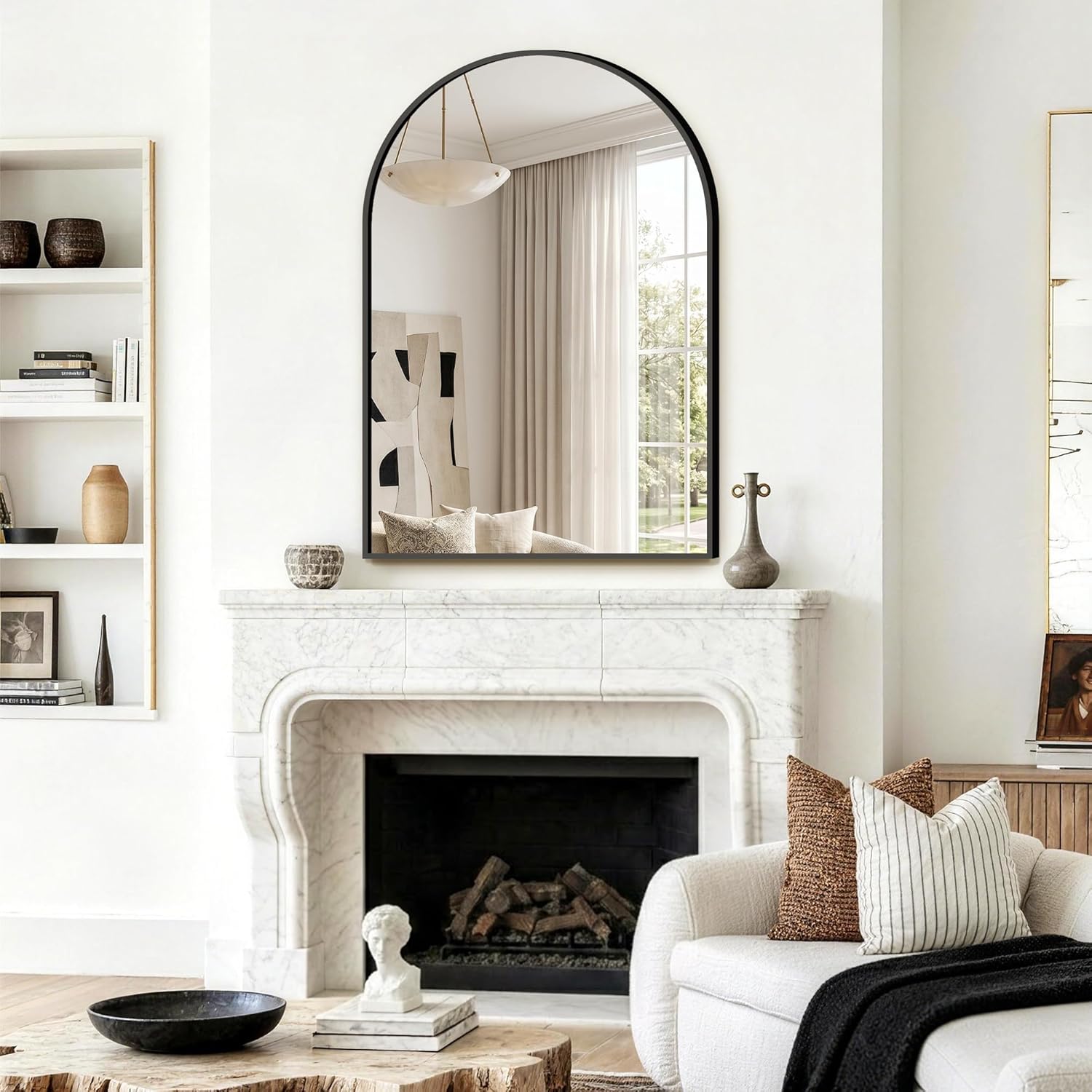 Arched Bathroom Mirror for Wall, 2 Pack 38