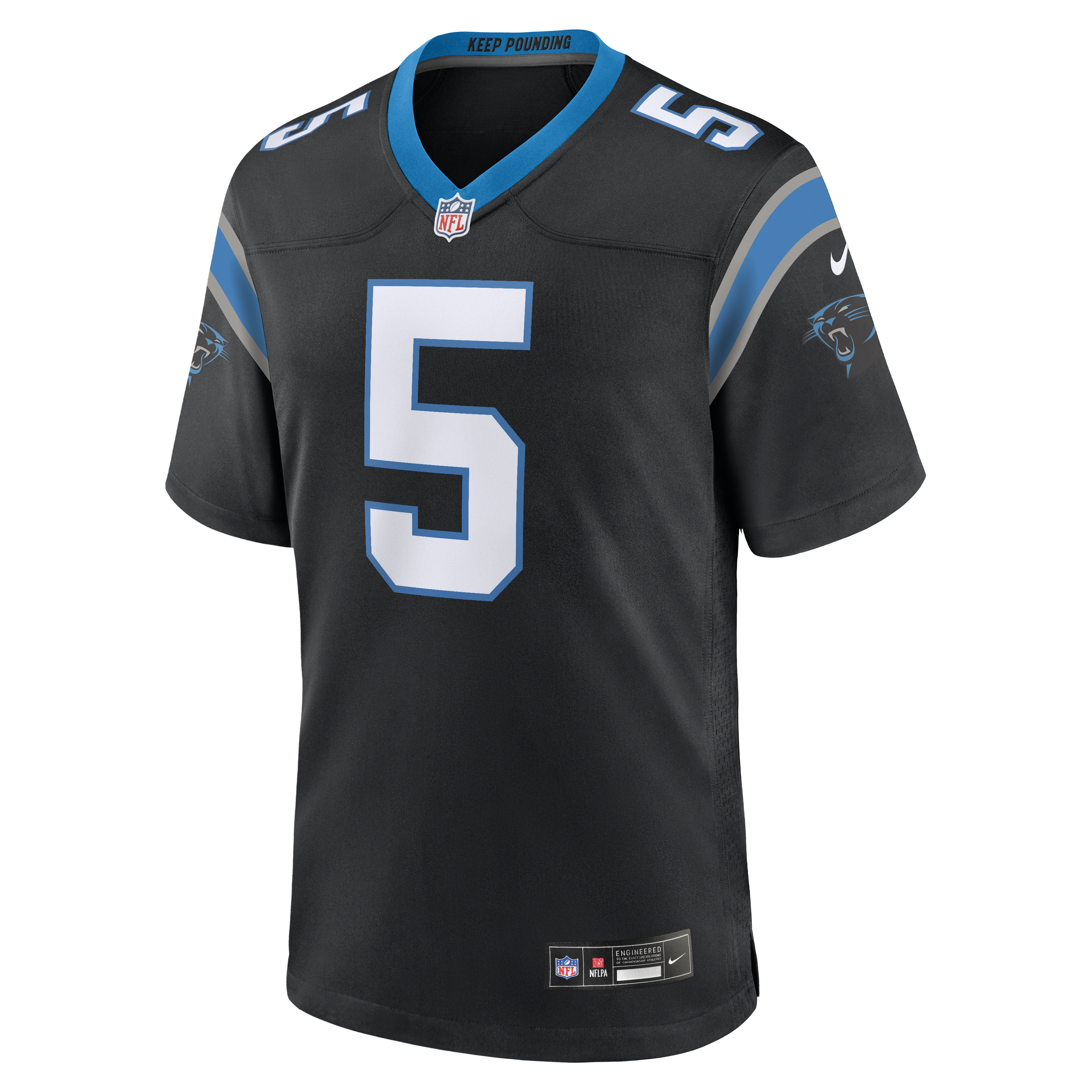 Jaelan Phillips Carolina Panthers Nike Game Jersey - Black